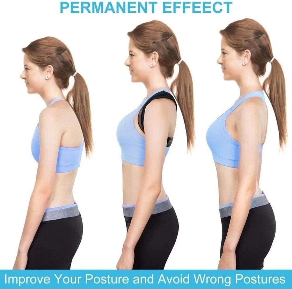 کمربند اصلاح کننده وضعیت بدن، پشتیبانی از کمر و شانه، کمربند قابل تنظیم برای اصلاح وضعیت بدن