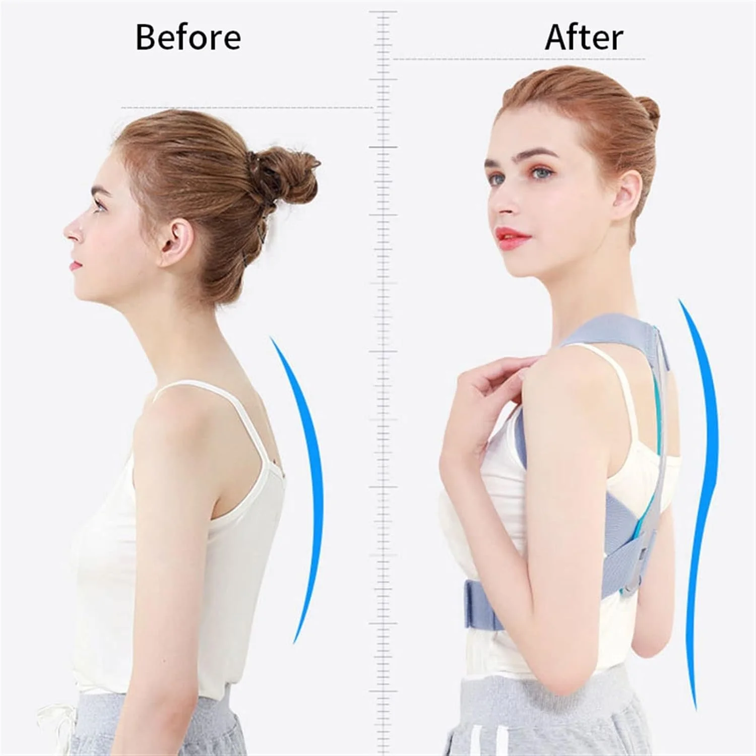 اصلاح کننده وضعیت بدن، کمربند پشتیبانی از شانه و ستون فقرات برای تسکین درد پشت، مناسب برای دانشجویان/بزرگسالان/آقایان و بانوان (سایز: L) اصلاح کننده وضعیت بدن، کمربند پشتیبانی از شانه و ستون فقرات برای تسکین درد پشت، مناسب برای دانشجویان/بزرگسالان/آقایان و بانوان (سایز: L)
