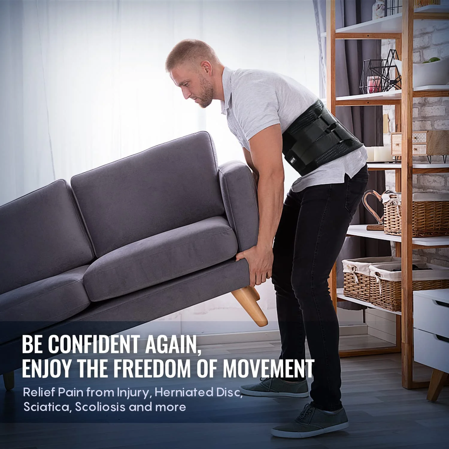 کمربند طبی سیوسی برای کمردرد مردان و زنان، تسکین فوری درد ناشی از آسیب، فتق دیسک، سیاتیک و اسکولیوز، کمربند پشتیبانی کمری قابل تنظیم و تنفس پذیر، سایز بزرگ (دور کمر 95-135 سانتی متر) کمربند طبی سیوسی برای کمردرد مردان و زنان، تسکین فوری درد ناشی از آسیب، فتق دیسک، سیاتیک و اسکولیوز، کمربند پشتیبانی کمری قابل تنظیم و تنفس پذیر، سایز بزرگ (دور کمر 95-135 سانتی متر)