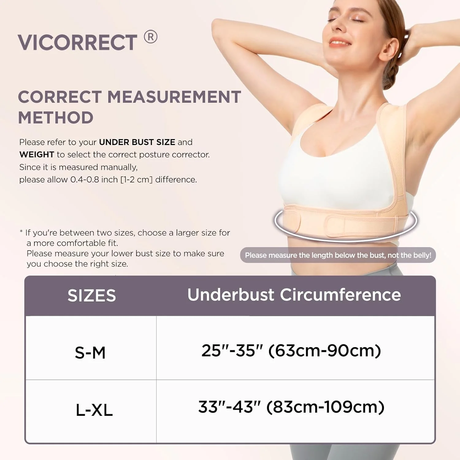 اصلاح کننده وضعیت بدن Vicorrect برای خانم ها و آقایان، اصلاح کننده وضعیت بدن قابل تنظیم برای قسمت بالای کمر و تسکین درد گردن، شانه و قسمت بالای کمر (کوچک/متوسط) اصلاح کننده وضعیت بدن Vicorrect برای خانم ها و آقایان، اصلاح کننده وضعیت بدن قابل تنظیم برای قسمت بالای کمر و تسکین درد گردن، شانه و قسمت بالای کمر (کوچک/متوسط)