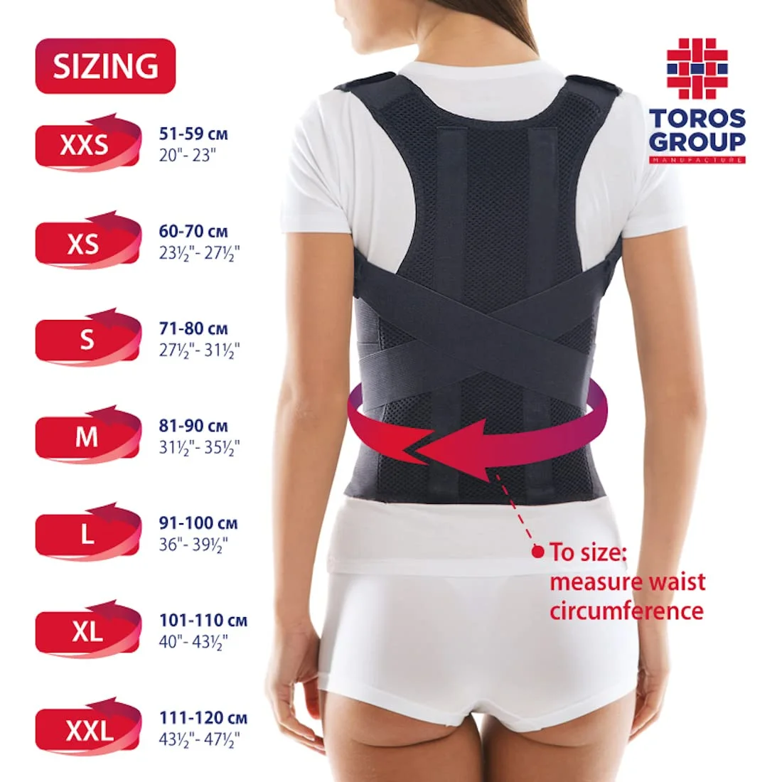 TOROS-GROUP اصلاح کننده وضعیت بدن، پشتیبانی از شانه و کمر، حمایت از کمر برای مردان و زنان (کوچک) TOROS-GROUP اصلاح کننده وضعیت بدن، پشتیبانی از شانه و کمر، حمایت از کمر برای مردان و زنان (کوچک)