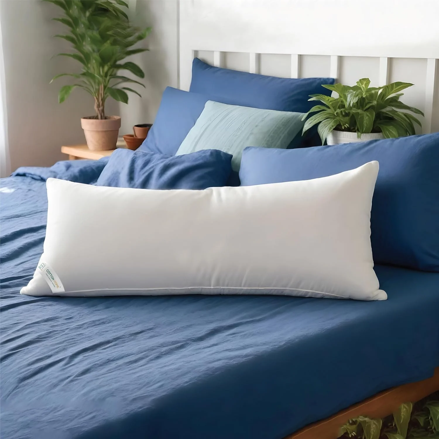 بالش بلند مستطیلی نرم و لطیف پنبه هوم مناسب تخت کامل، سایز 45 در 145 سانتی متر، تنفس پذیر و سبک وزن - بالش فوق العاده نرم برای خوابیدن به پهلو (سفید) بالش بلند مستطیلی نرم و لطیف پنبه هوم مناسب تخت کامل، سایز 45 در 145 سانتی متر، تنفس پذیر و سبک وزن - بالش فوق العاده نرم برای خوابیدن به پهلو (سفید)