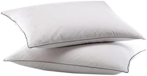 بالش خانگی پنبه ای نرم 50X75 سانتی متر با بند خاکستری 50X75 سانتی متر بالش خواب جایگزین پر بالش استاندارد خواب بالش فوق العاده نرم (سفید) - 1100 گرم