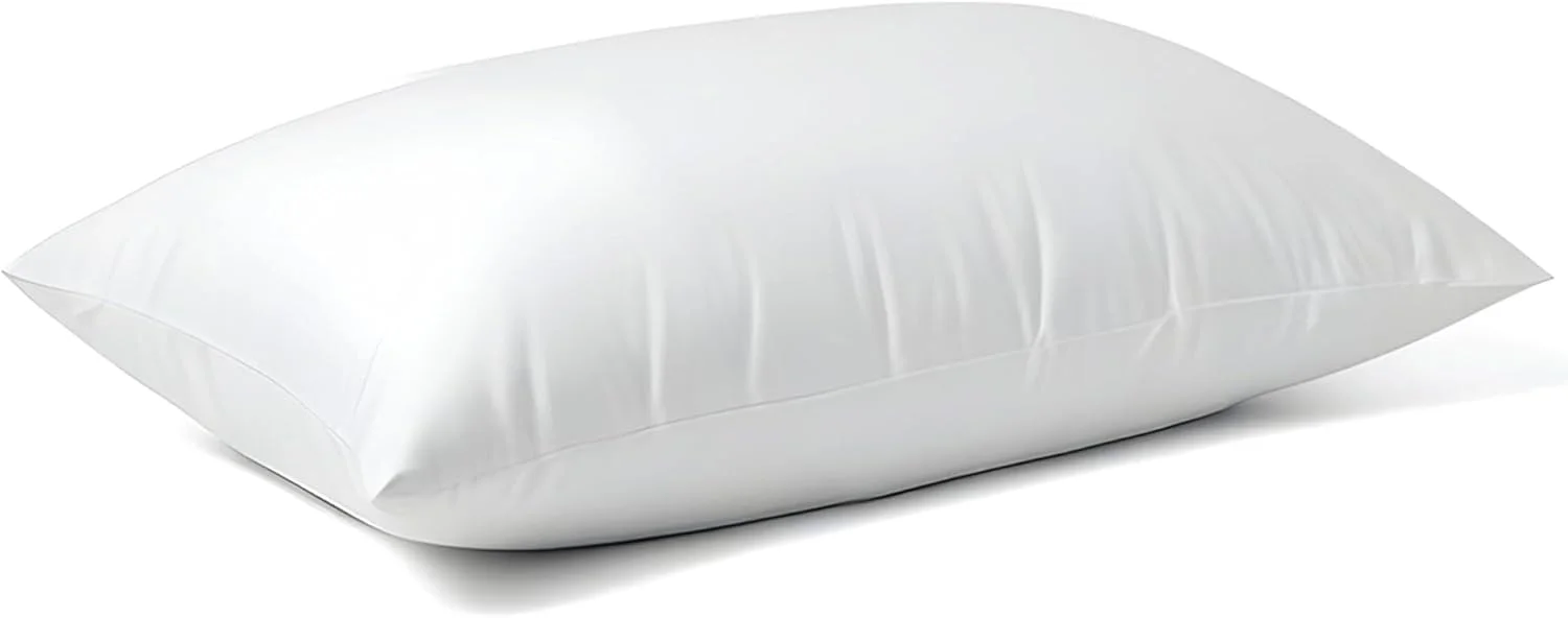 بالش پنبه ای خانگی کاژوال بلیس 50 در 75 سانتی متر، بالش استاندارد تخت خواب برای خواب، بالش خواب استاندارد هتل برای پشتیبانی جانبی، با احساس نرمی و لطافت (سفید) 1000 گرم