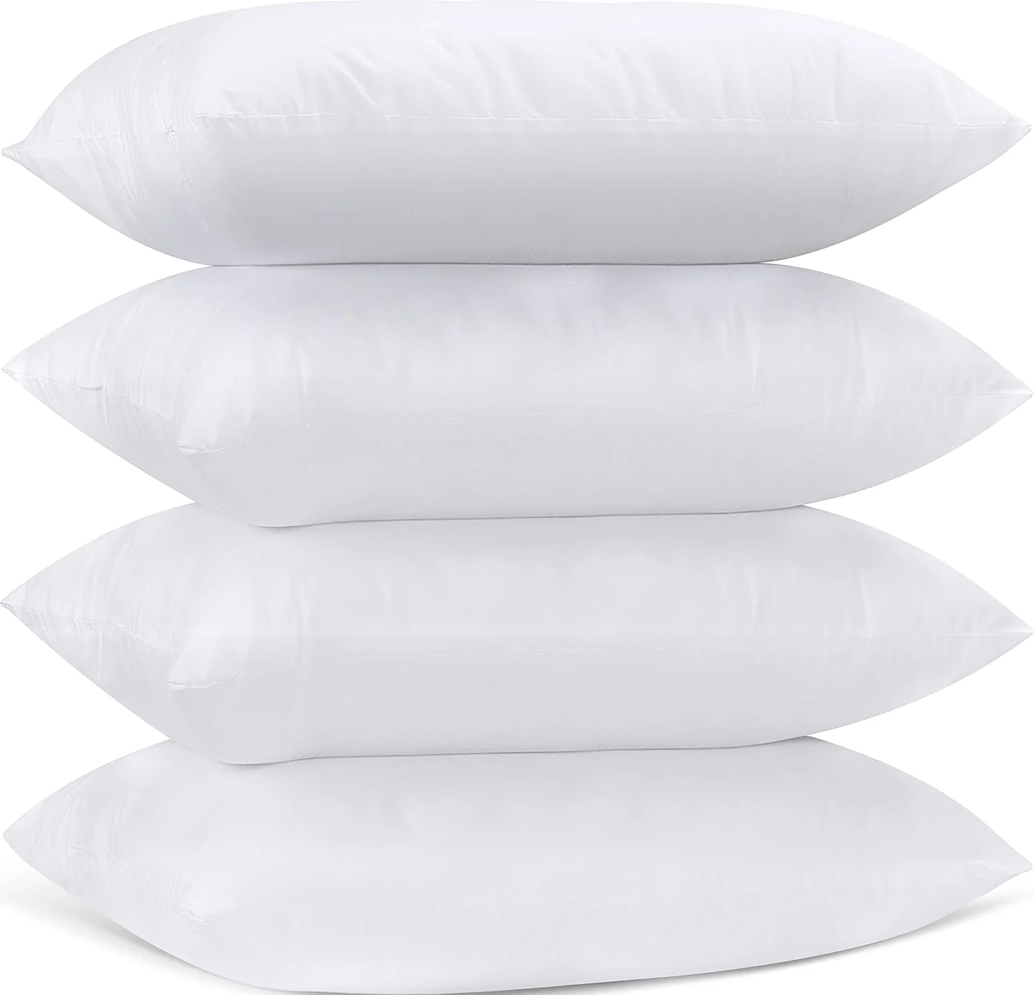 بالشتک های داخلی کوسن یوتوپیا بدینگ (بسته 4 عددی)، پدهای پرکننده، بالش های مستطیلی الیاف توخالی (سفید) 30x50 سانتی متر (بسته 4 عددی)EU0398