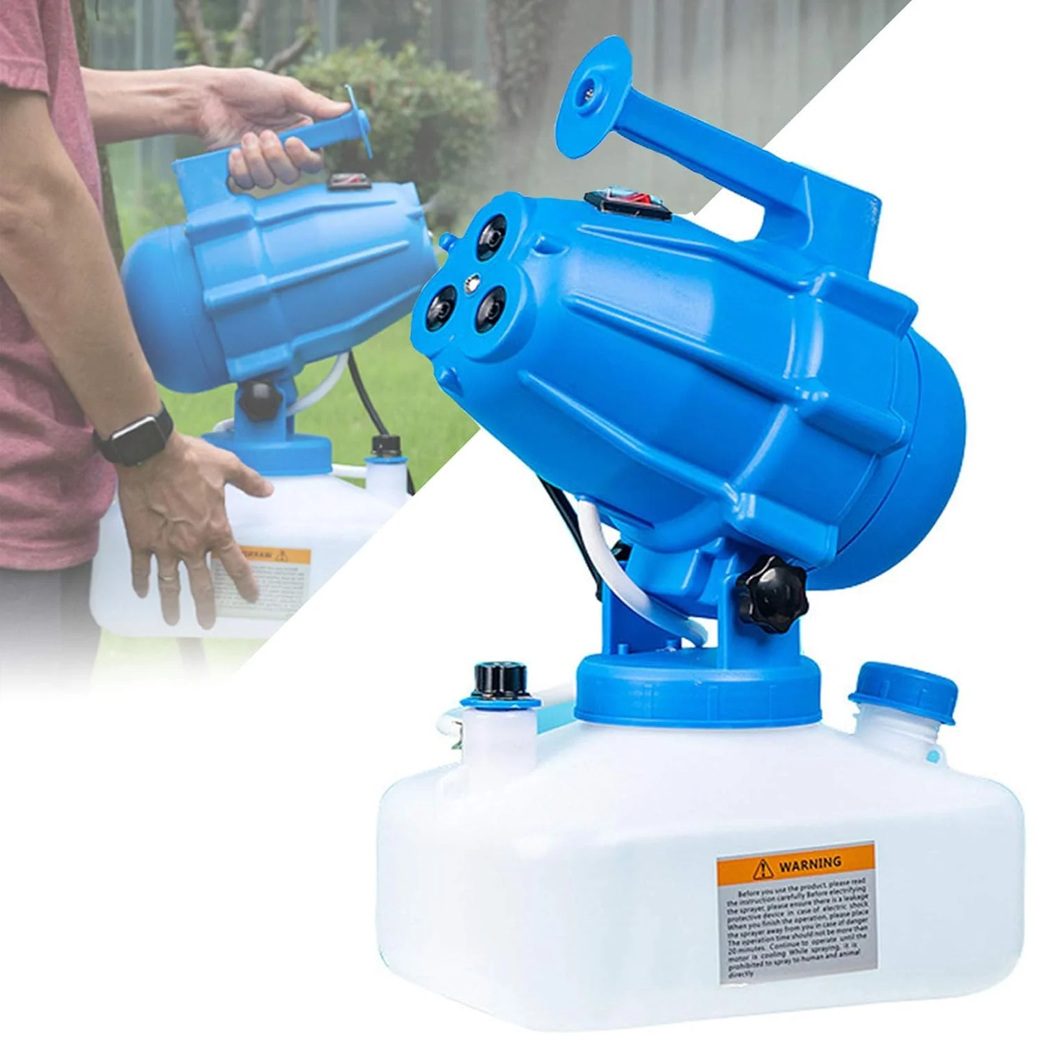 دستگاه مه پاش 5 لیتری با نازل 3 سوراخه - دستگاه ضد عفونی کننده قابل حمل، دستگاه مه پاش از بین برنده حشرات، ضد عفونی کننده برای بهداشت داخلی و خارجی دستگاه مه پاش 5 لیتری با نازل 3 سوراخه - دستگاه ضد عفونی کننده قابل حمل، دستگاه مه پاش از بین برنده حشرات، ضد عفونی کننده برای بهداشت داخلی و خارجی