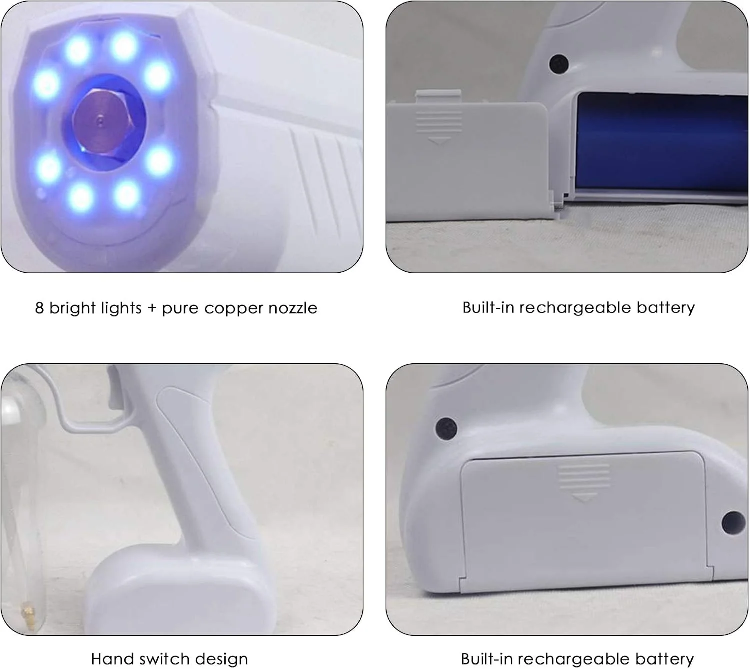 دستگاه ضدعفونی کننده دستی قابل حمل، مه پاش ULV دستی بی سیم قابل شارژ برای هتل، رستوران، خانه، اداره، بیمارستان دستگاه ضدعفونی کننده دستی قابل حمل، مه پاش ULV دستی بی سیم قابل شارژ برای هتل، رستوران، خانه، اداره، بیمارستان