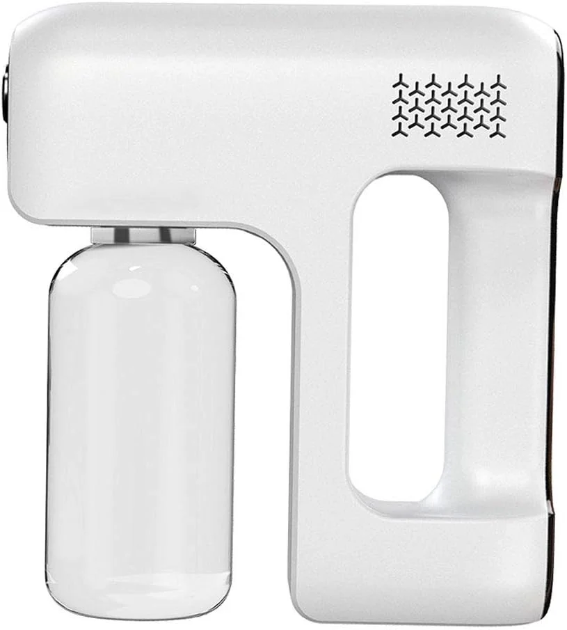 دستگاه مه پاش ضد عفونی کننده یانگ، قابل استفاده در فضای باز و داخل خانه، 380 میلی لیتر، اتومایزر بی سیم، اسپری ضدعفونی کننده، قابل حمل، باتری لیتیومی قابل شارژ و نور بنفش، فاصله اسپری 2.5 متری برای خانه، دفتر و ماشین، سفید دستگاه مه پاش ضد عفونی کننده یانگ، قابل استفاده در فضای باز و داخل خانه، 380 میلی لیتر، اتومایزر بی سیم، اسپری ضدعفونی کننده، قابل حمل، باتری لیتیومی قابل شارژ و نور بنفش، فاصله اسپری 2.5 متری برای خانه، دفتر و ماشین، سفید