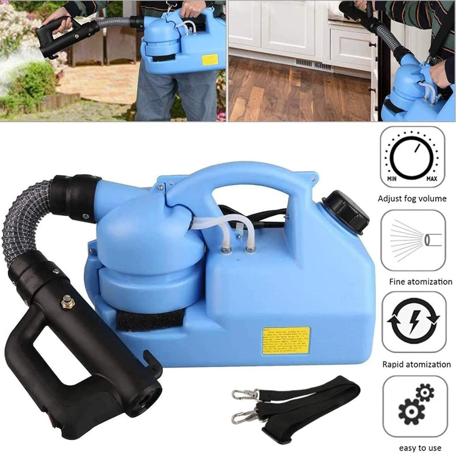 دستگاه مه پاش ULV، دستگاه ضد عفونی کننده مه پاش قابل حمل، دستگاه ضد عفونی کننده و دفع حشرات، برد اسپری 6-8 متر، مناسب برای اماکن عمومی/باغ/صنعتی دستگاه مه پاش ULV، دستگاه ضد عفونی کننده مه پاش قابل حمل، دستگاه ضد عفونی کننده و دفع حشرات، برد اسپری 6-8 متر، مناسب برای اماکن عمومی/باغ/صنعتی