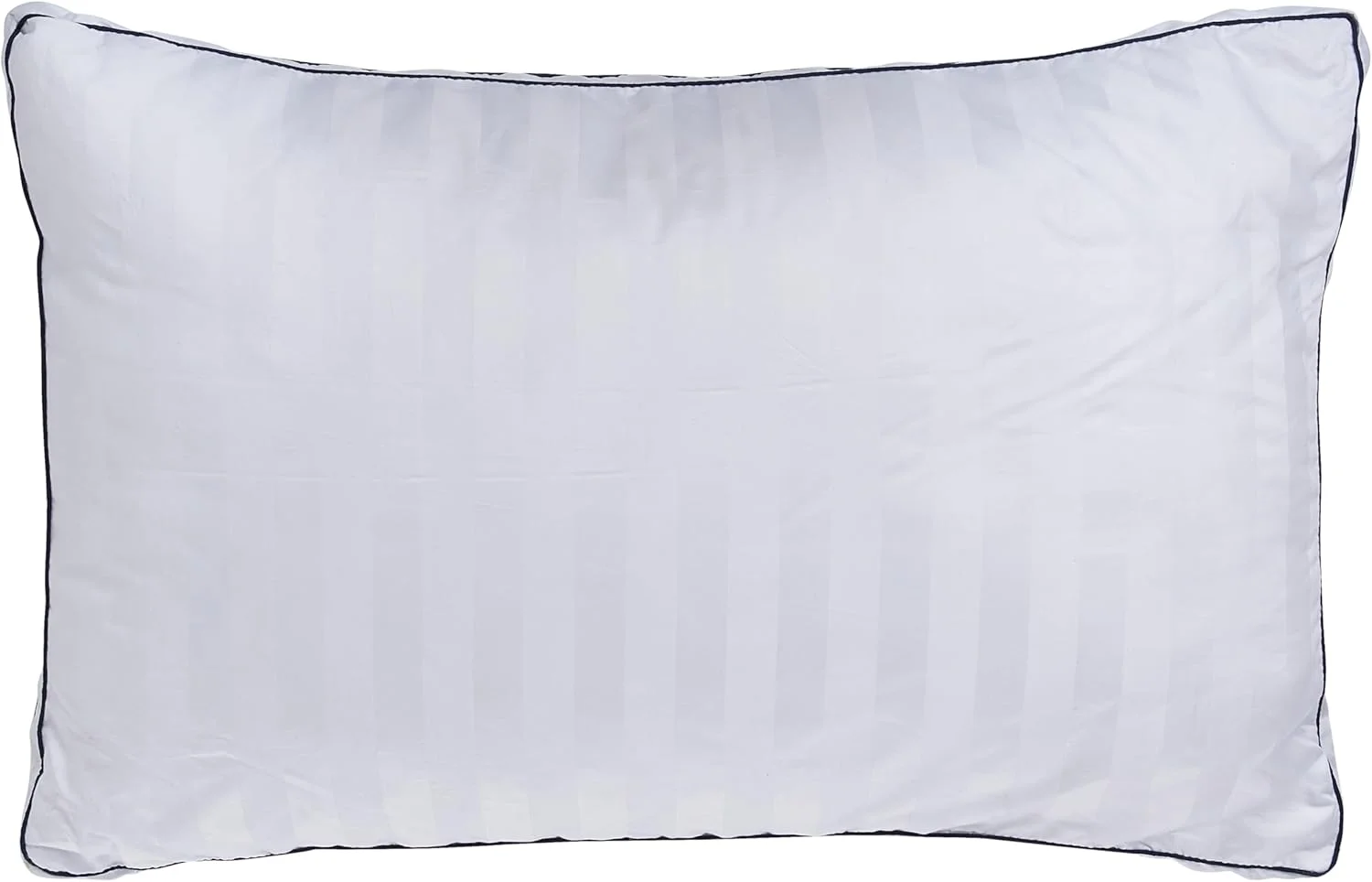 بالش ساتن پنبه ای Hotel Linen Klub با لبه دوزی دوبل زیبا - پارچه با تراکم 500، سایز: 50 در 75 + 4 سانتی متر، سفید ملایم برای نهایت لوکس بودن، راحتی و پشتیبانی برای یک خواب آرام شبانه