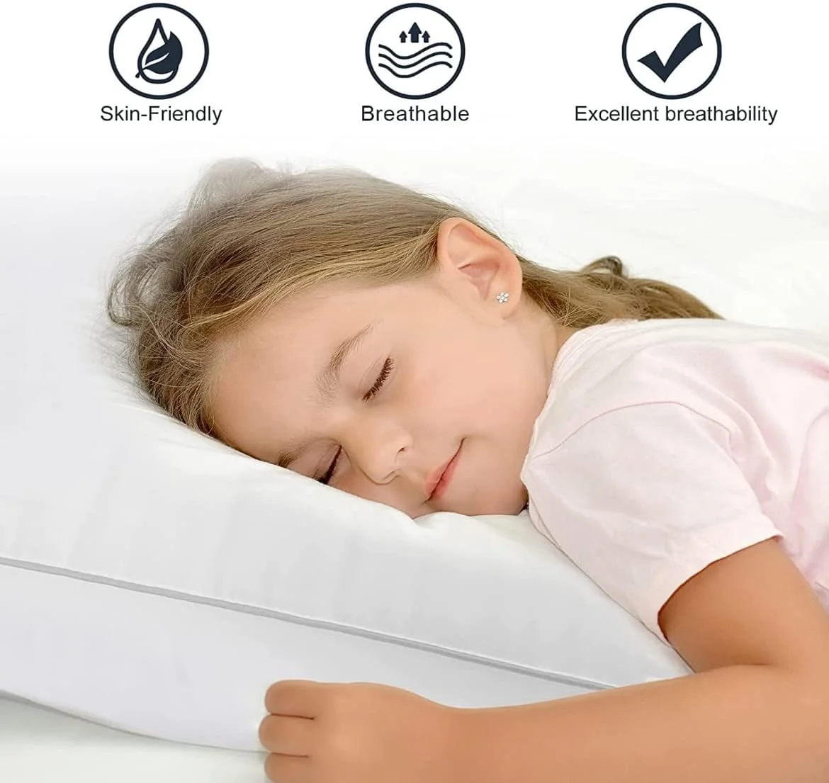 بالش های تخت خواب گلدن هوم برای خواب، سایز کوئین، ست 2 عددی، بالش های خواب پهلو، بالش فشاری، میکروفایبر، استاندارد، سفید، بالش جایگزین پر نرم و لطیف برای هتل بالش های تخت خواب گلدن هوم برای خواب، سایز کوئین، ست 2 عددی، بالش های خواب پهلو، بالش فشاری، میکروفایبر، استاندارد، سفید، بالش جایگزین پر نرم و لطیف برای هتل