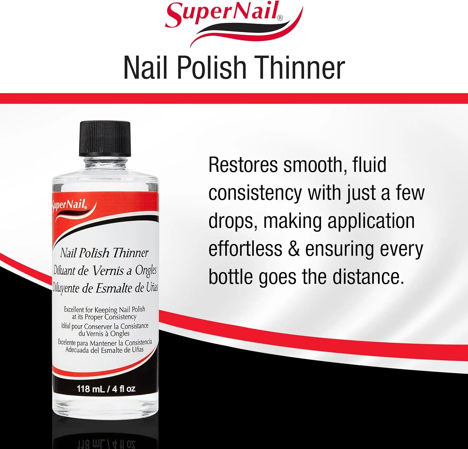 رقیق کننده لاک ناخن سوپر، ۱۱۸ میلی لیتر رقیق کننده لاک ناخن سوپر، ۱۱۸ میلی لیتر