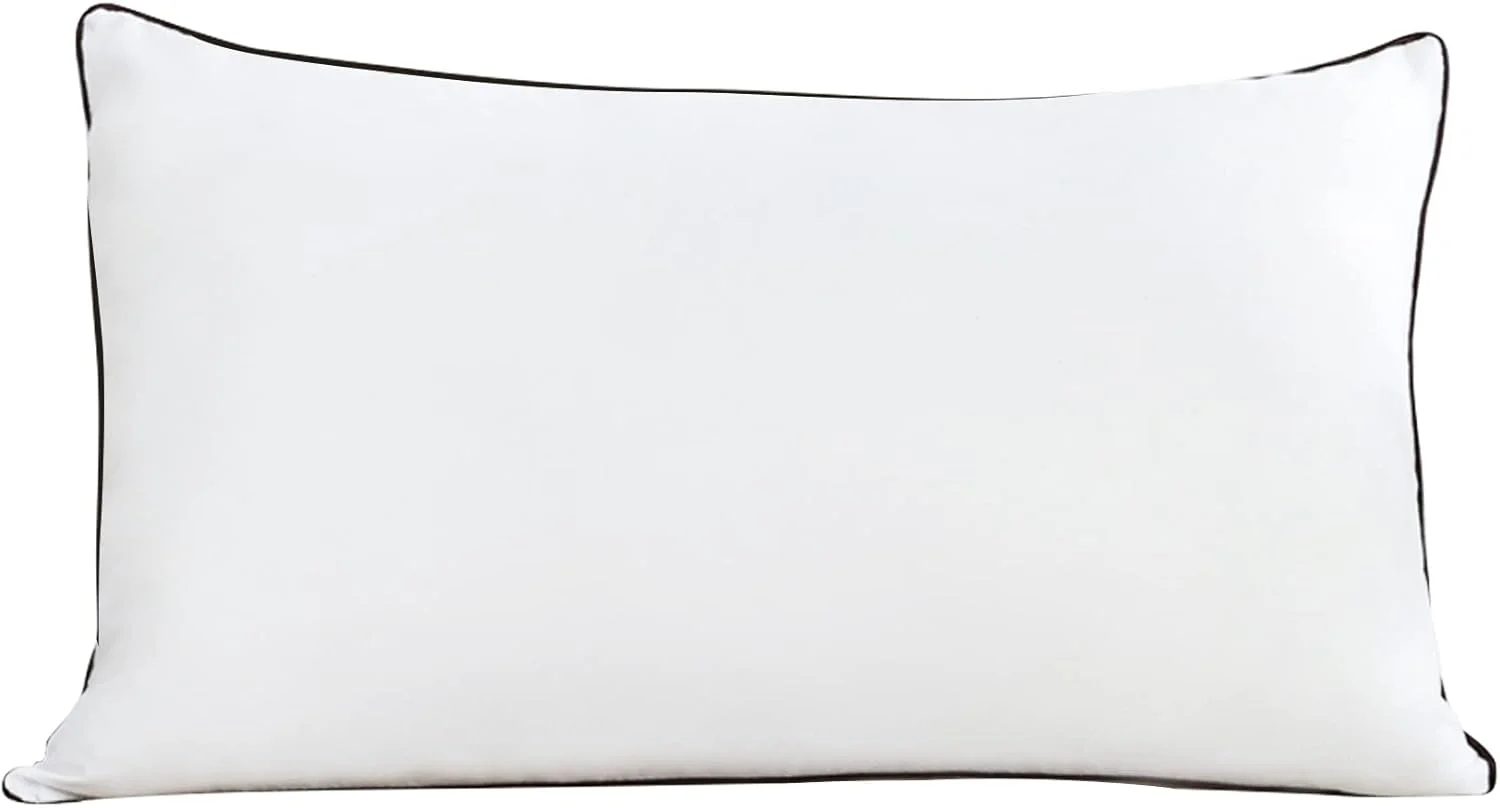 بالش خواب آکانوا، یک عدد، با کیفیت هتل لوکس، پر شده با الیاف سه بعدی بسیار نرم، روکش میکروفایبر درجه یک برای خوابندگان به پهلو، شکم و پشت، استاندارد (بسته 1 عددی)، مشکی