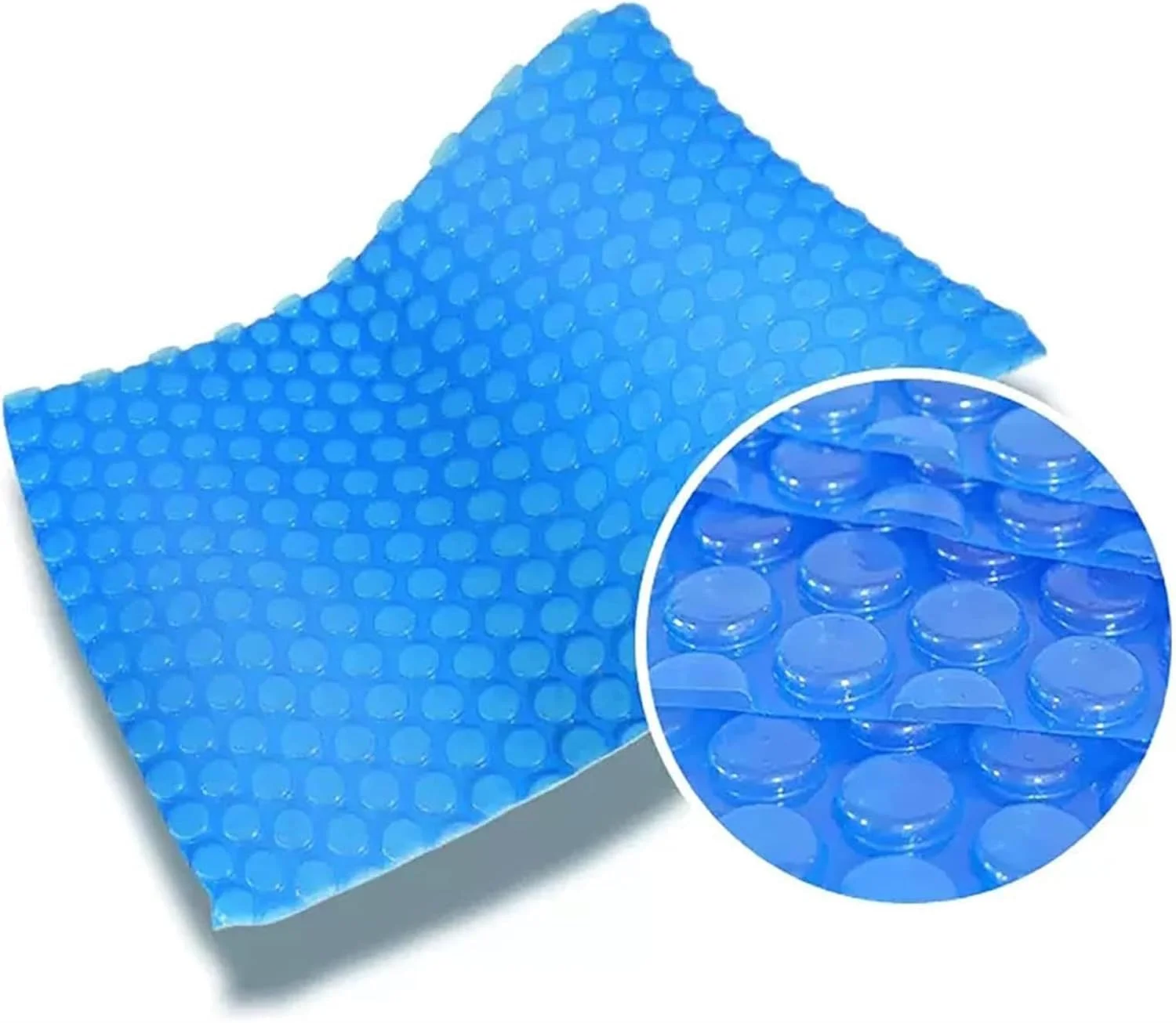 محافظ روکش استخر CHONGHAN، روکش خورشیدی استخر سنگین با حباب، بخاری خورشیدی انتقال حرارت برای استخرهای شنای داخل زمینی، پلی اتیلن ضخیم 400 میکرون