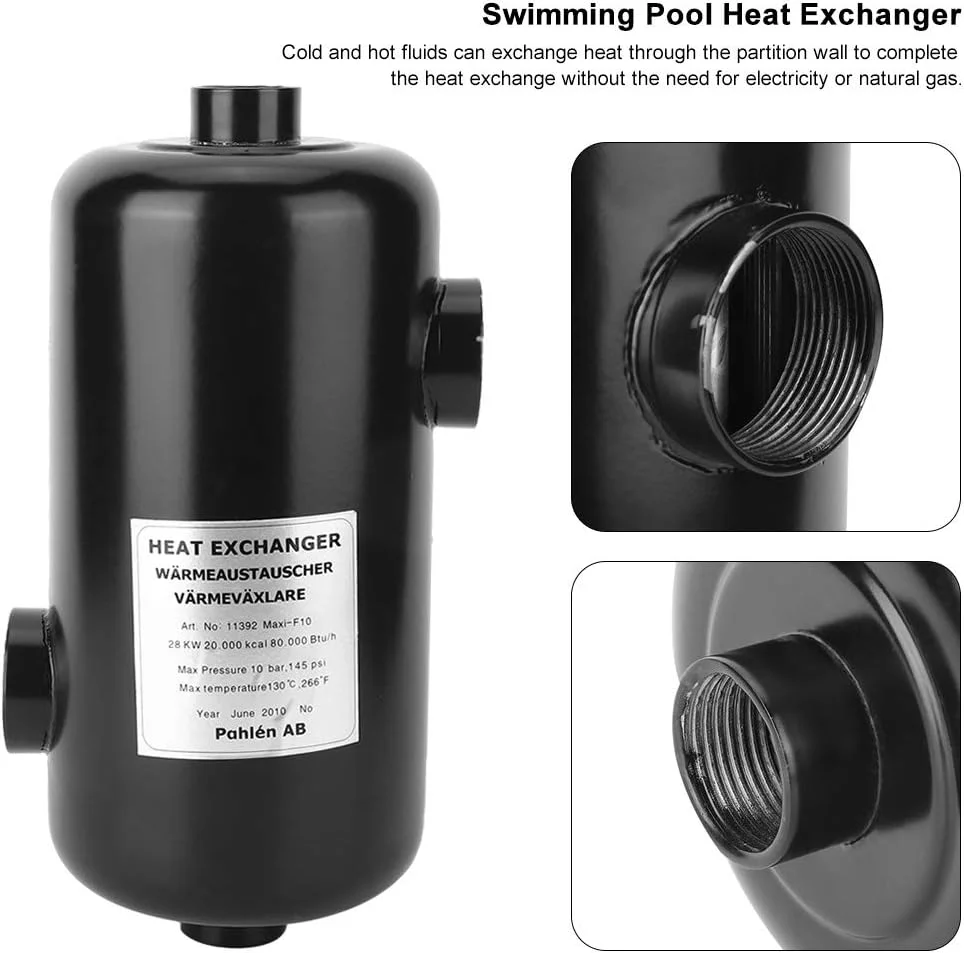 مبدل حرارتی استخر GSOCQD، مبدل حرارتی استخر شنا از جنس استنلس استیل، لوازم جانبی تجهیزات ترموستات استخر، مبدل حرارتی استخر شنا برای استخر شنای دریایی، آبگرمکن خورشیدی