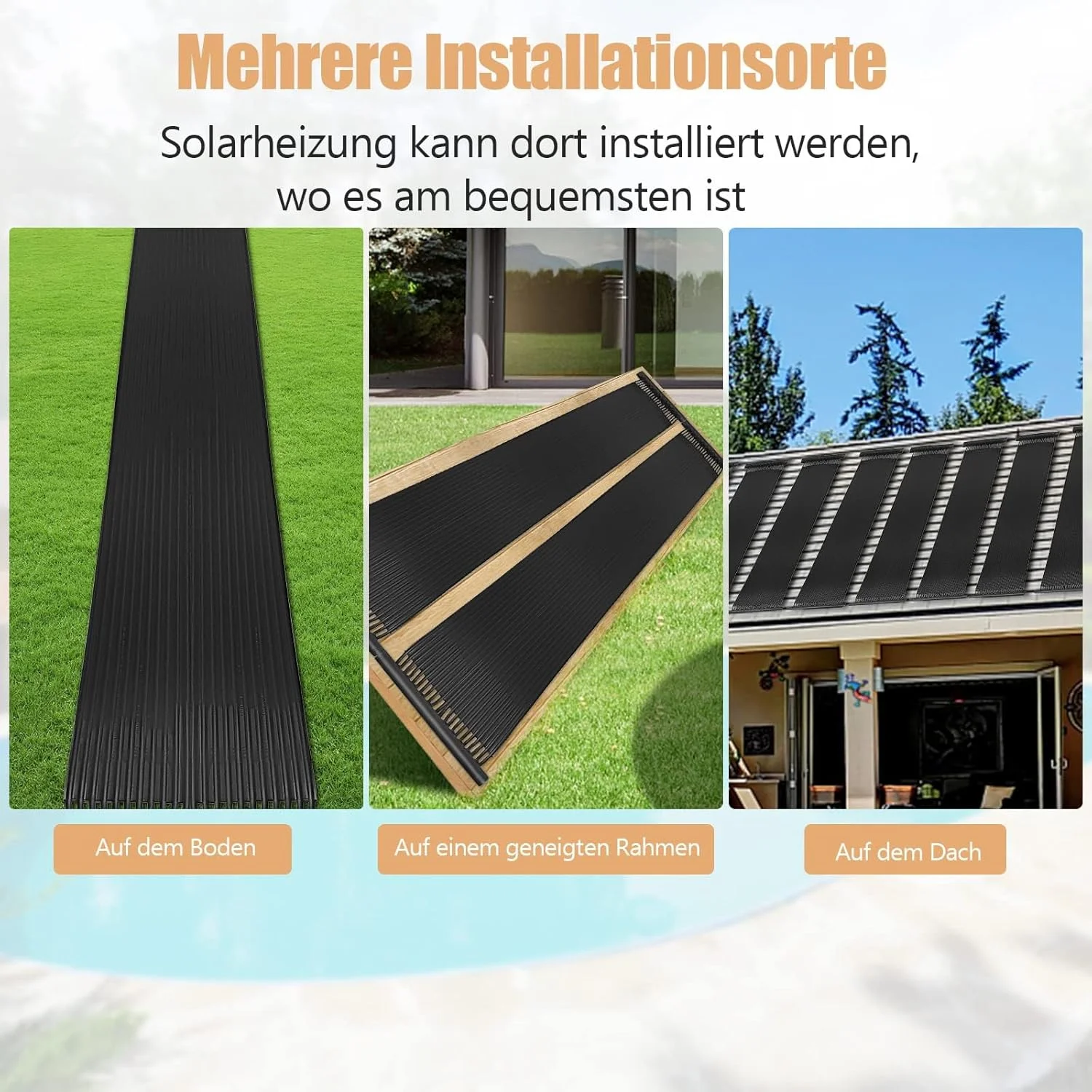 صفحه خورشیدی فنتاستک 500 در 75 سانتی متر، گرمکن خورشیدی استخر، گرمکن استخر ساخته شده از پلی اتیلن مقاوم در برابر اشعه ماوراء بنفش برای استخرهای تا 21500 لیتر صفحه خورشیدی فنتاستک 500 در 75 سانتی متر، گرمکن خورشیدی استخر، گرمکن استخر ساخته شده از پلی اتیلن مقاوم در برابر اشعه ماوراء بنفش برای استخرهای تا 21500 لیتر