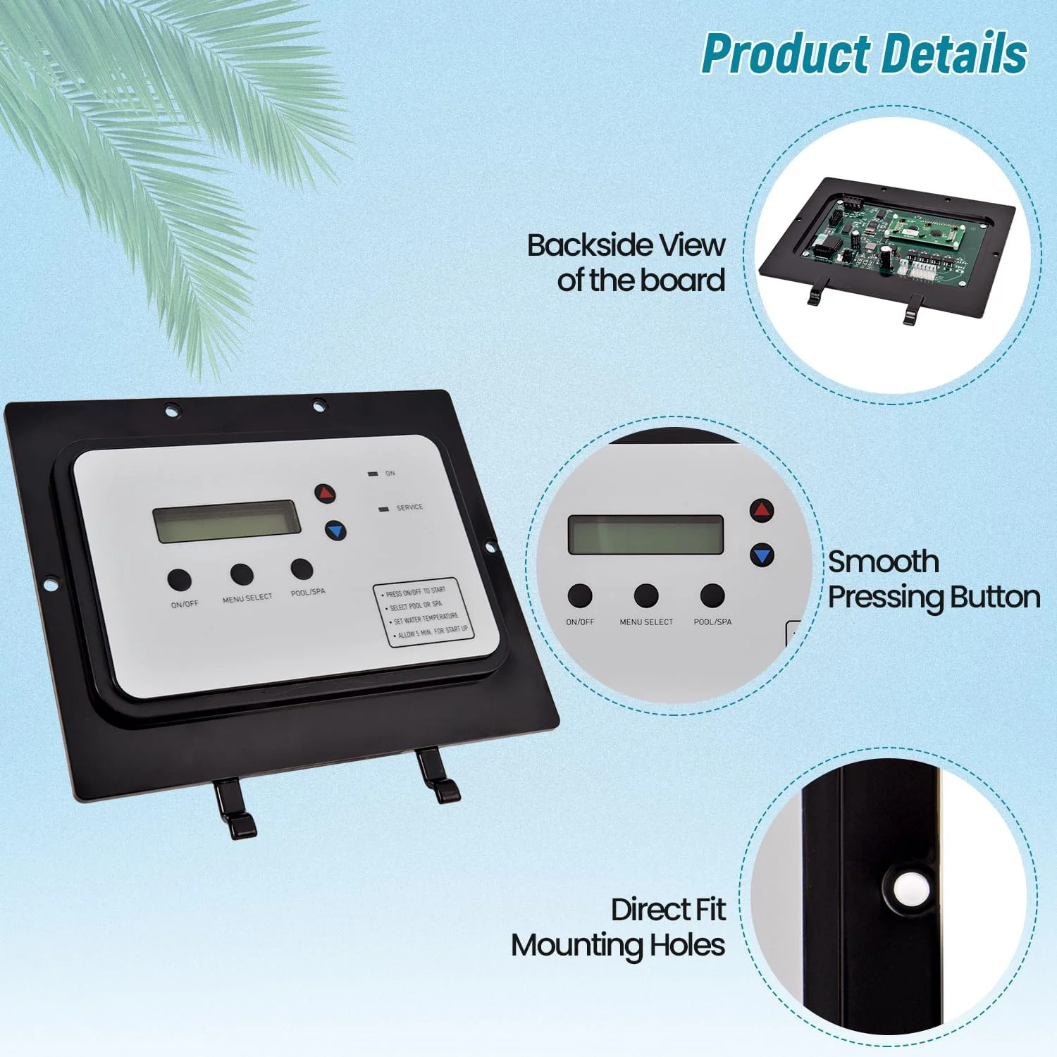 برد کنترل حرارت اتوماتیک مدل 473711.A، 472734 سازگار با پمپ حرارتی استخر و اسپا Pentair Ultratemp Thermaflo Titanium جایگزین مدل های 473711 473693 473425