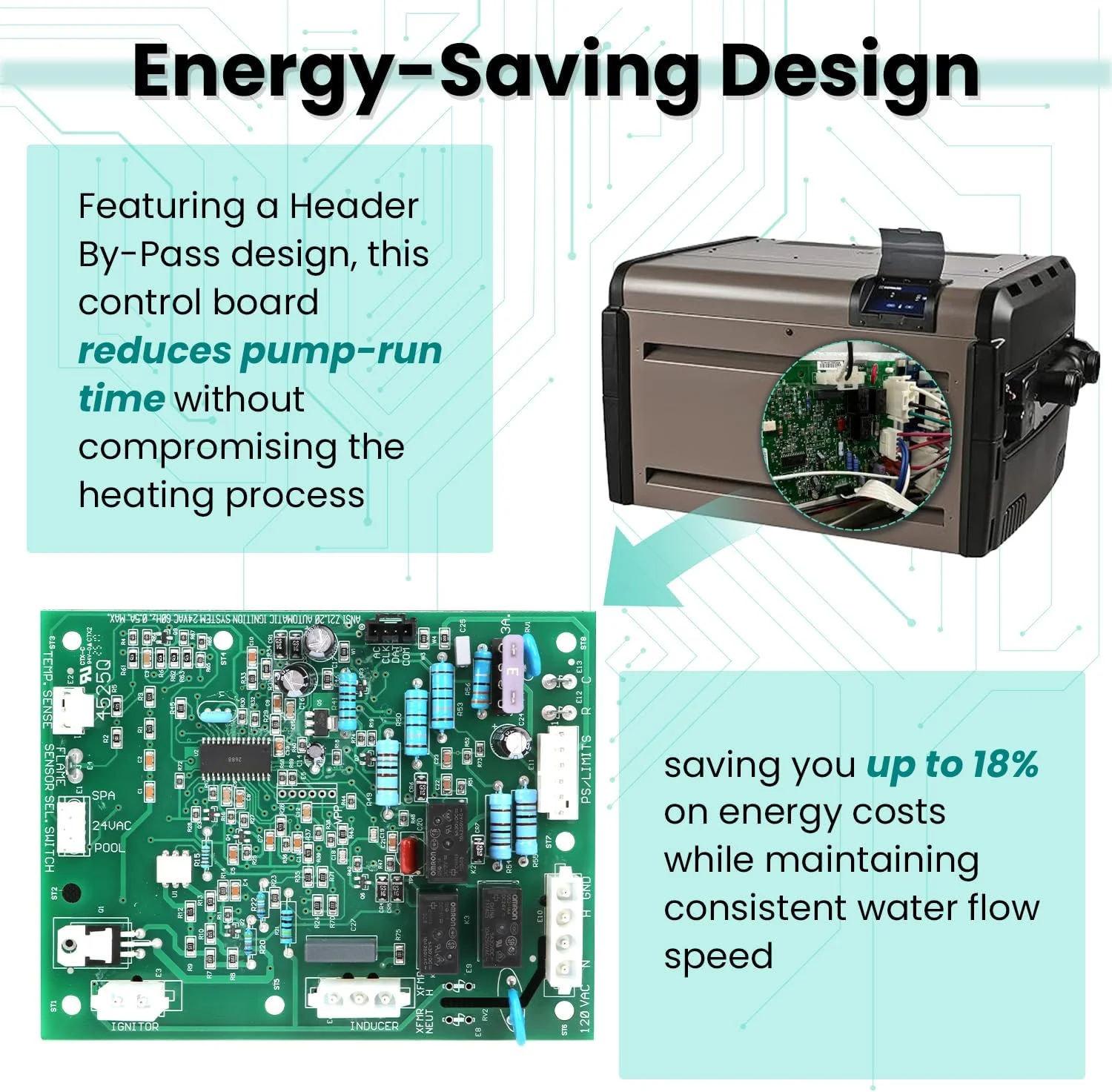 کیت جایگزینی برد کنترل یکپارچه FDXLICB1930 FD سازگار با گرمکن استخر کم Nox سری H یونیورسال هایوارد مدل های H150FDN/P، H200FDN/P، H250FDN/P، H300FDN/P، H350FDN/P، H400FDN/P کیت جایگزینی برد کنترل یکپارچه FDXLICB1930 FD سازگار با گرمکن استخر کم Nox سری H یونیورسال هایوارد مدل های H150FDN/P، H200FDN/P، H250FDN/P، H300FDN/P، H350FDN/P، H400FDN/P