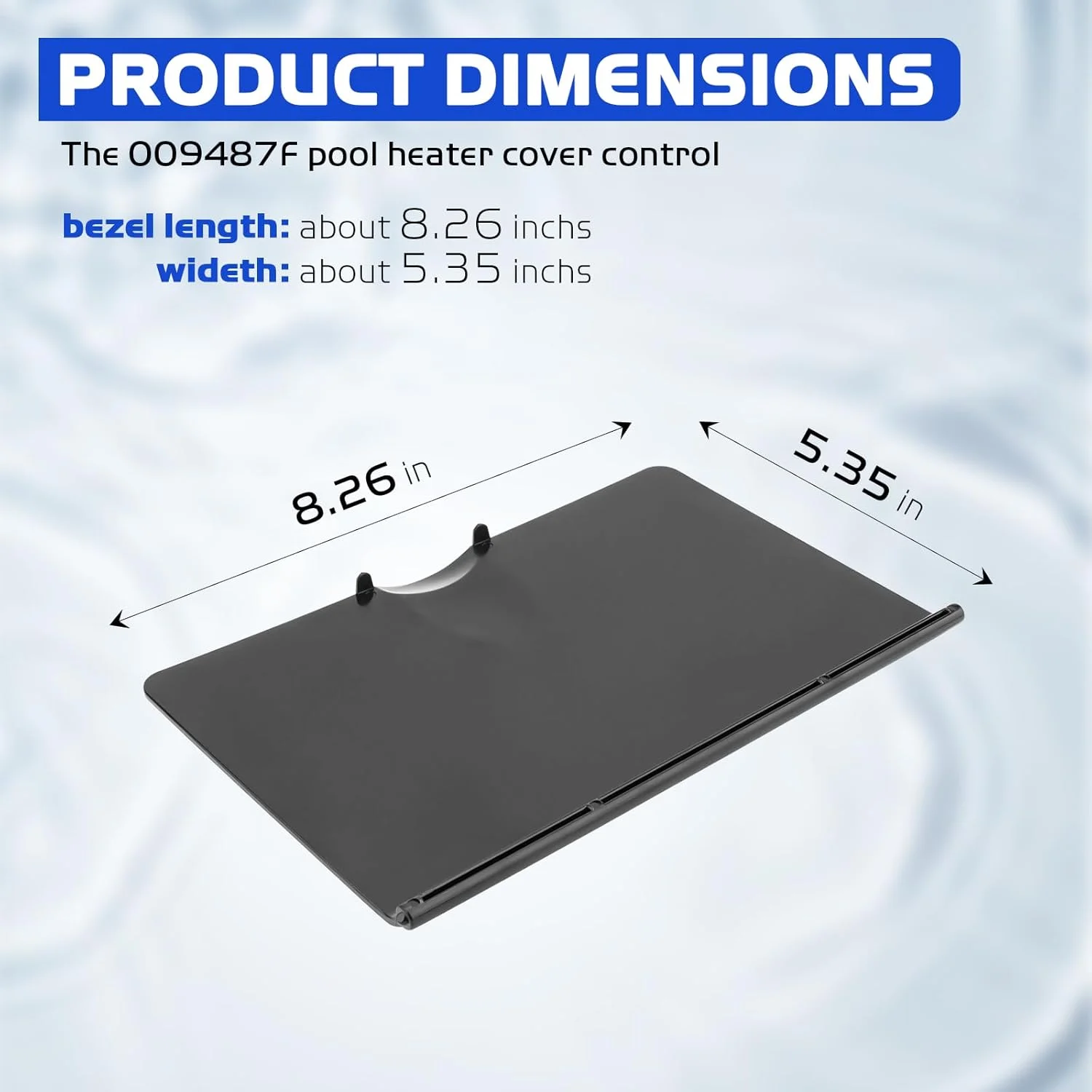 قاب کنترل پوشش بخاری استخر 009487F سازگار با مدل های Raypak RP2100, R185B, R265B، قطعات جایگزین بخاری استخر 206-407، مشکی