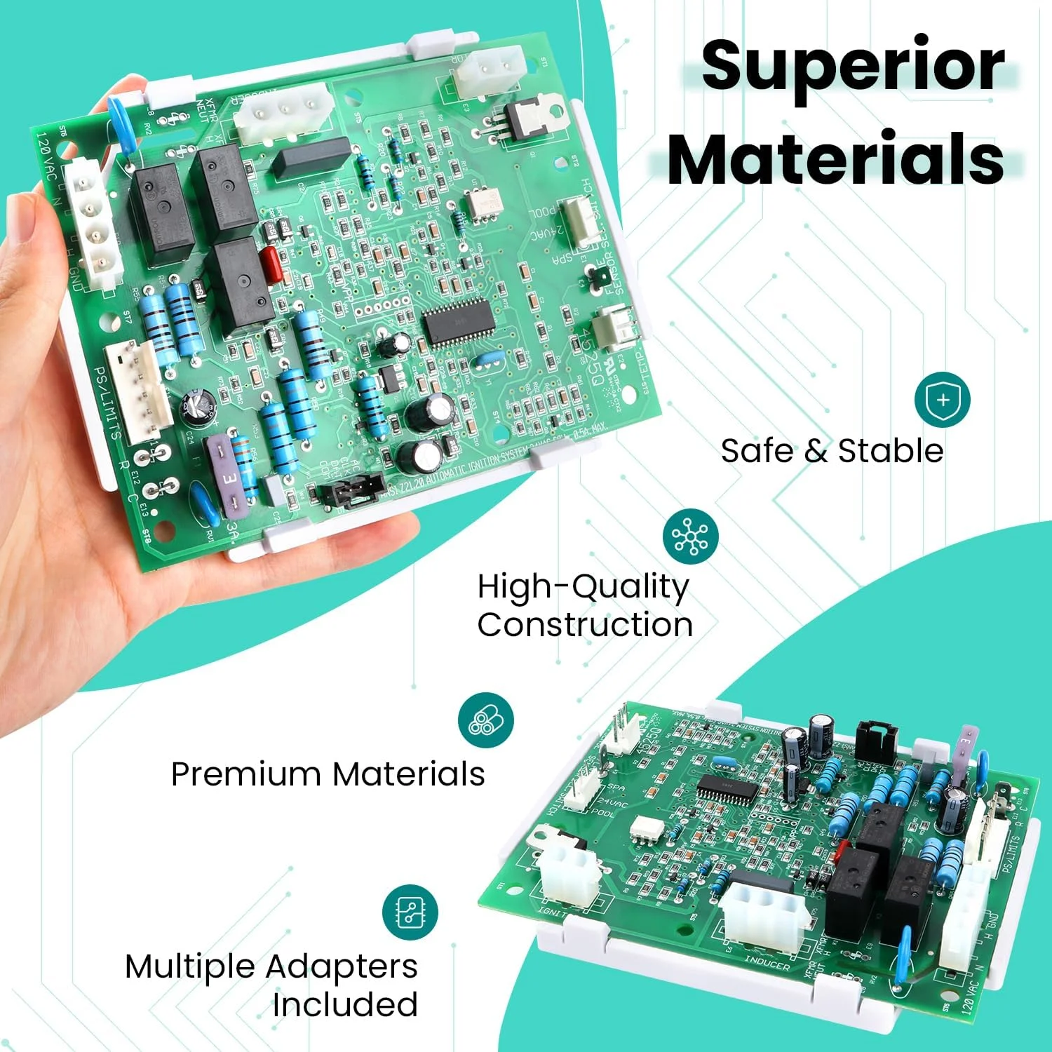 کیت جایگزینی برد کنترل یکپارچه FDXLICB1930 FD سازگار با گرمکن استخر کم Nox سری H یونیورسال هایوارد مدل های H150FDN/P، H200FDN/P، H250FDN/P، H300FDN/P، H350FDN/P، H400FDN/P کیت جایگزینی برد کنترل یکپارچه FDXLICB1930 FD سازگار با گرمکن استخر کم Nox سری H یونیورسال هایوارد مدل های H150FDN/P، H200FDN/P، H250FDN/P، H300FDN/P، H350FDN/P، H400FDN/P