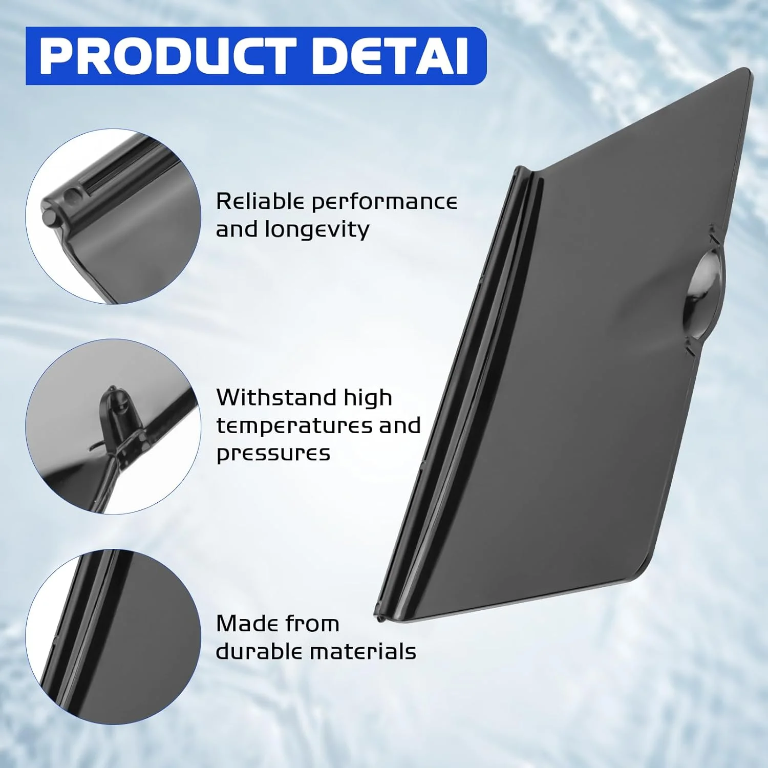 قاب کنترل پوشش بخاری استخر 009487F سازگار با مدل های Raypak RP2100, R185B, R265B، قطعات جایگزین بخاری استخر 206-407، مشکی