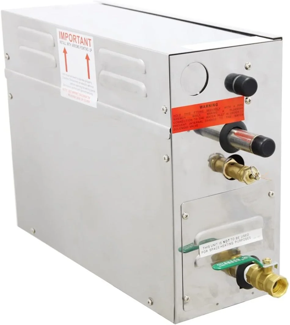 ژنراتور بخار 6 کیلوواتی JDOSHIS برای اتاق سونا، دستگاه بخار مرطوب سونا با نمایشگر دیجیتال و کنترل خارجی، بخار سریع برای سونا، اسپا خانگی و استخر شنا ژنراتور بخار 6 کیلوواتی JDOSHIS برای اتاق سونا، دستگاه بخار مرطوب سونا با نمایشگر دیجیتال و کنترل خارجی، بخار سریع برای سونا، اسپا خانگی و استخر شنا