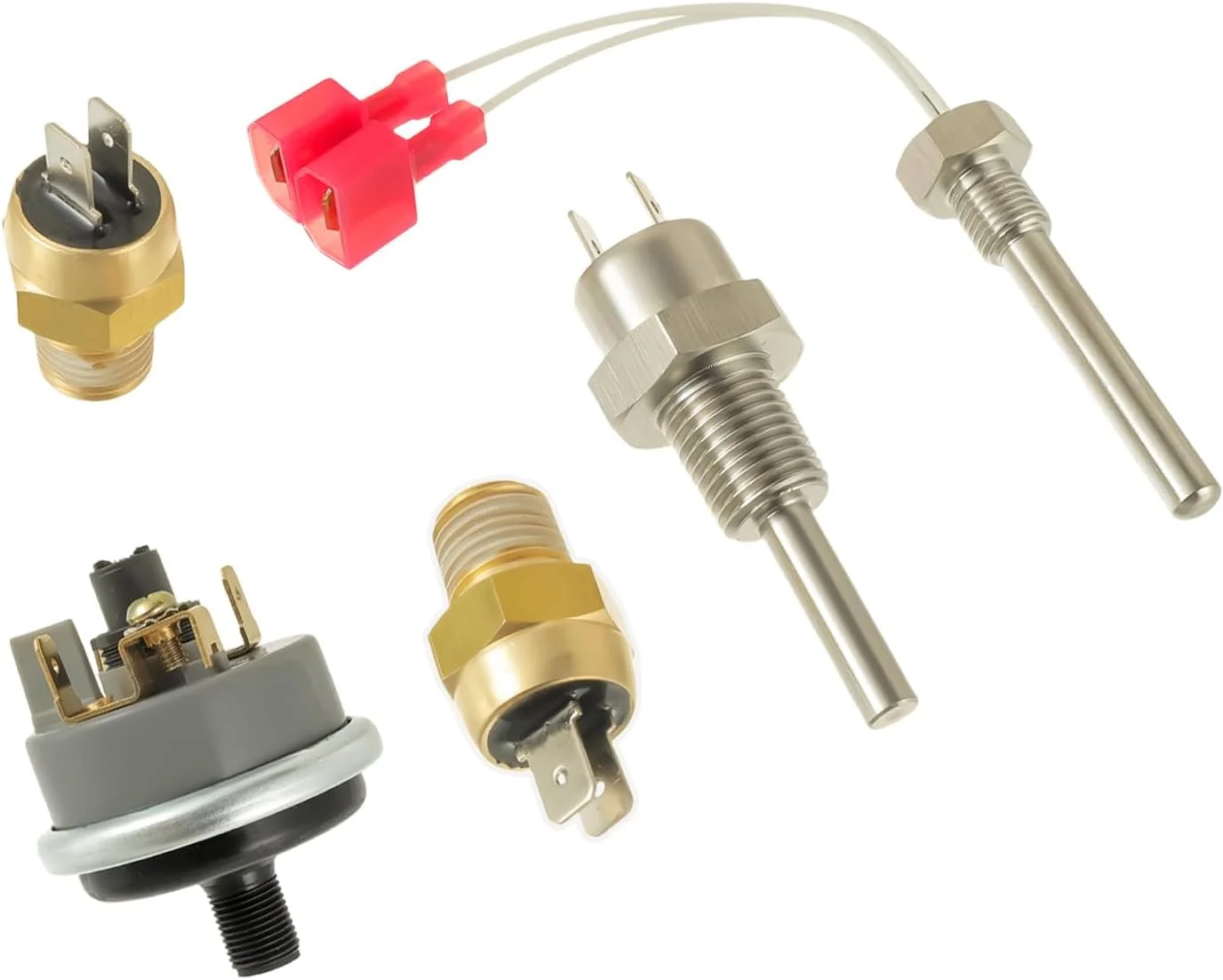 کیت تعمیر بخاری استخر سازگار با Pentair Mastertemp Max-E-Therm شامل سنسور دودکش، ترمیستور، سوئیچ، جایگزین # 42002-0024S، 42001-0053S، 42001-0060S، 42002-0025S، 42001-0063S