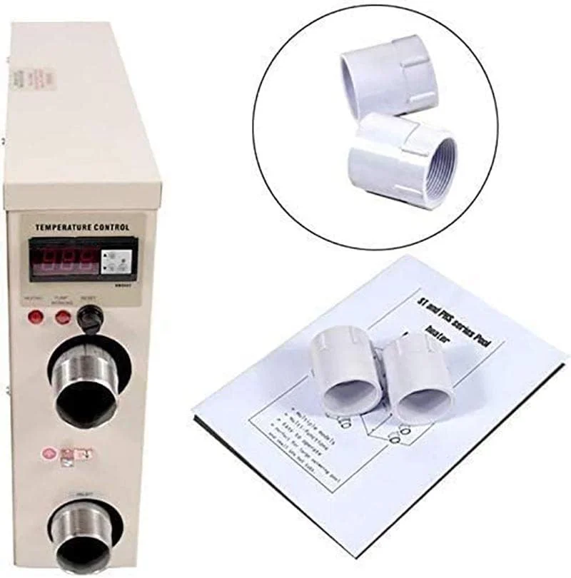 پمپ گرمکن استخر کوچک 55000BTU برای استخرهای روکار، ترموستات برقی گرمکن آب پمپ گرمکن حمام SPA، افزایش فصل شنا