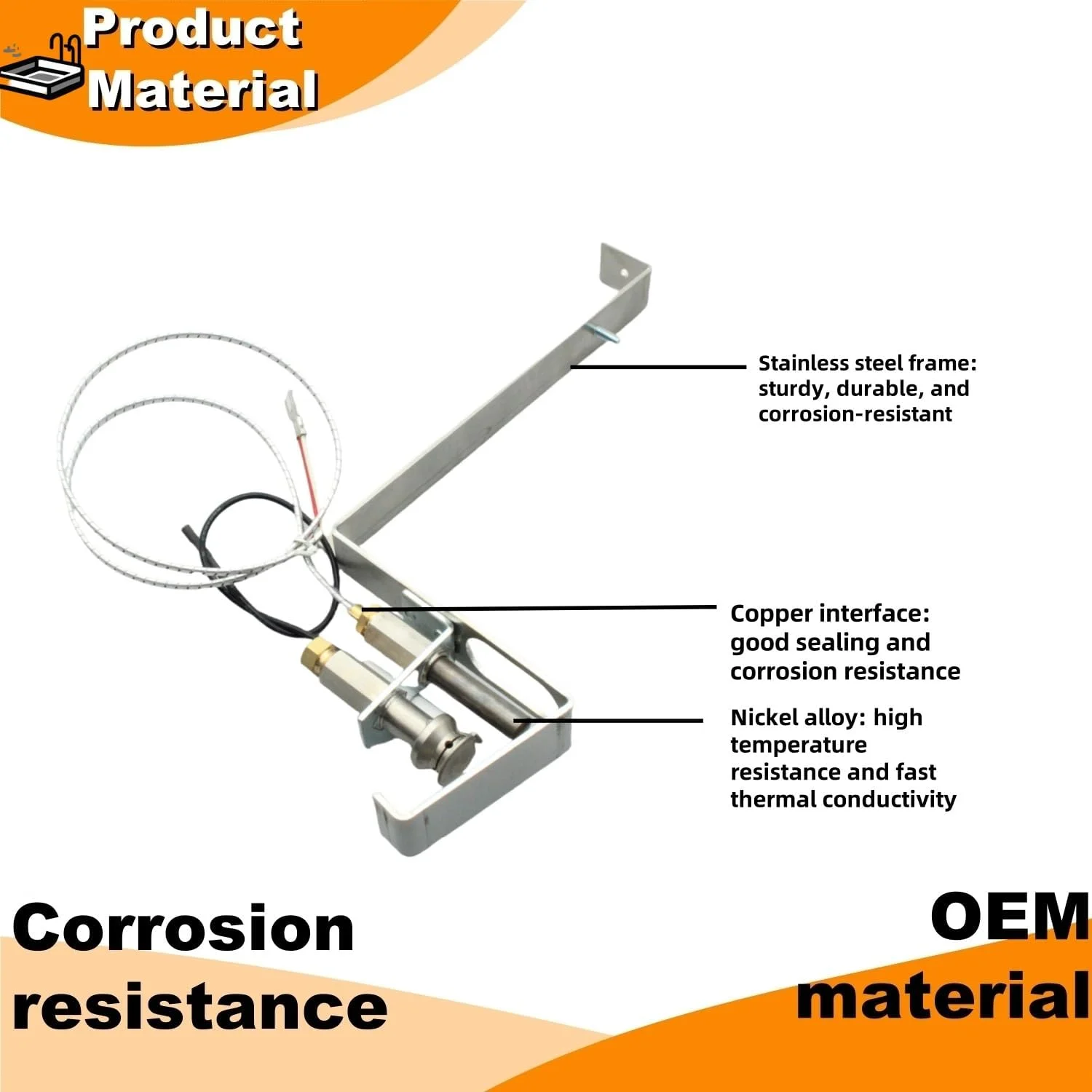 HAXPLT1931 مشعل گاز طبیعی استخر شامل لوله پیلوت، مجموعه پیلوت، اتصالات و ترموکوپل مناسب برای مدل های H1501C, H150P1C, H2001C, H2501C, H250P1C, H3001C, H300P1C, H3501C, H350P1C, H4001C, H400P1C HAXPLT1931 مشعل گاز طبیعی استخر شامل لوله پیلوت، مجموعه پیلوت، اتصالات و ترموکوپل مناسب برای مدل های H1501C, H150P1C, H2001C, H2501C, H250P1C, H3001C, H300P1C, H3501C, H350P1C, H4001C, H400P1C
