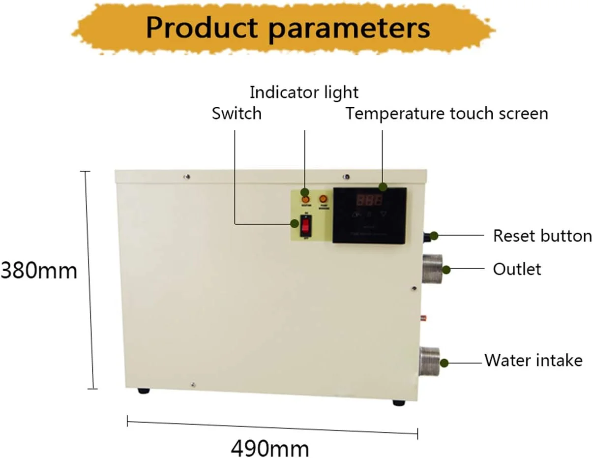 گرمکن آب استخر و اسپا INWWUH با توان 30 کیلووات، 380 ولت، 50-60 هرتز گرمکن آب استخر و اسپا INWWUH با توان 30 کیلووات، 380 ولت، 50-60 هرتز