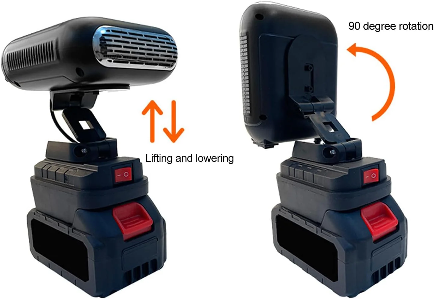 هیتر فضایی قابل حمل با باتری، عملکرد آرام، دمای ۳۰ تا ۸۰ درجه سانتیگراد، مناسب برای گوشه‌های دنج دفتر کار، ساخته شده از مواد ABS
