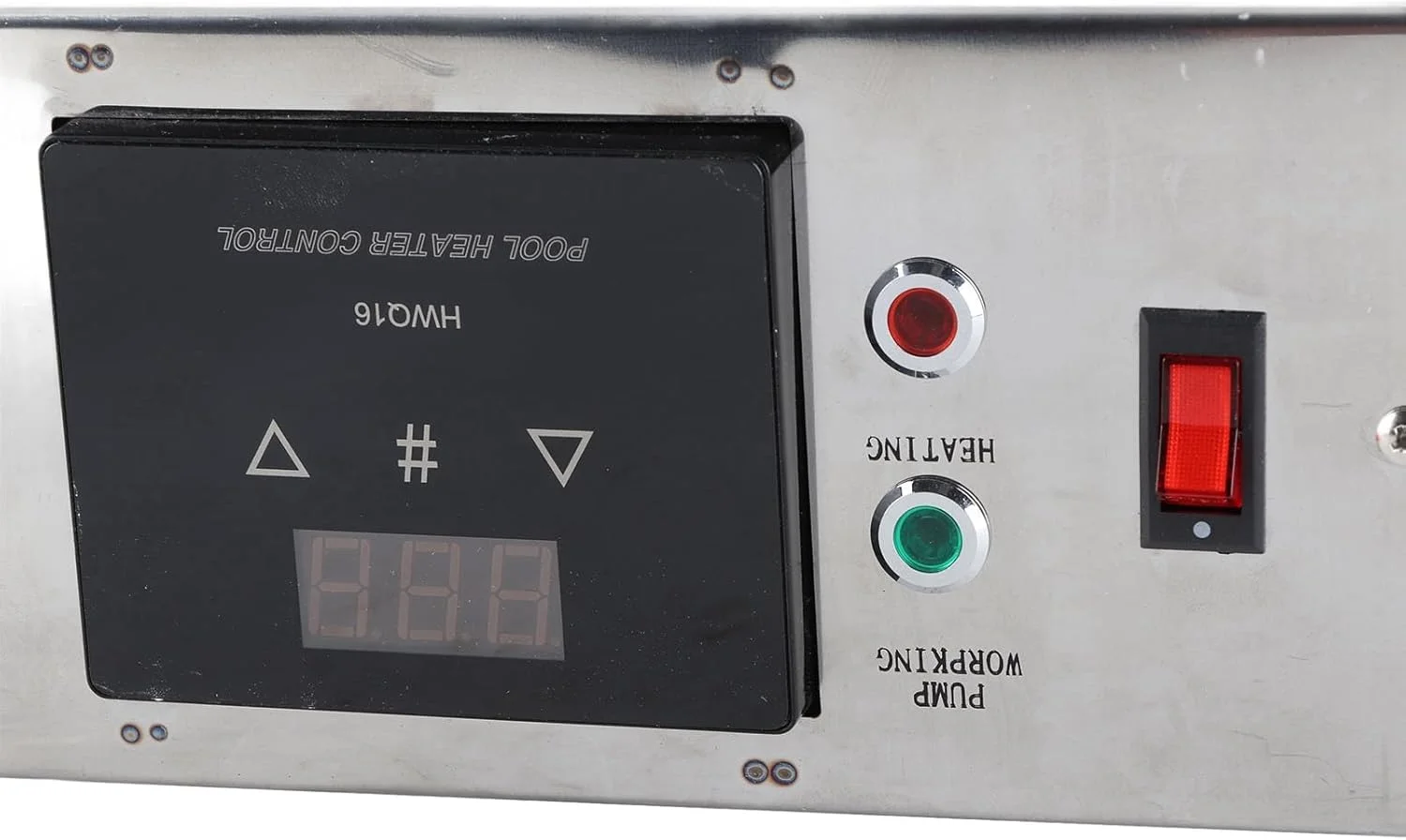 ترموستات دیجیتال 2 کیلوواتی استخر Jectse برای استخر شنا و اسپا، فولاد ضد زنگ، محدوده دمای آب 22-55 درجه سانتیگراد (مدل آمریکایی) ترموستات دیجیتال 2 کیلوواتی استخر Jectse برای استخر شنا و اسپا، فولاد ضد زنگ، محدوده دمای آب 22-55 درجه سانتیگراد (مدل آمریکایی)