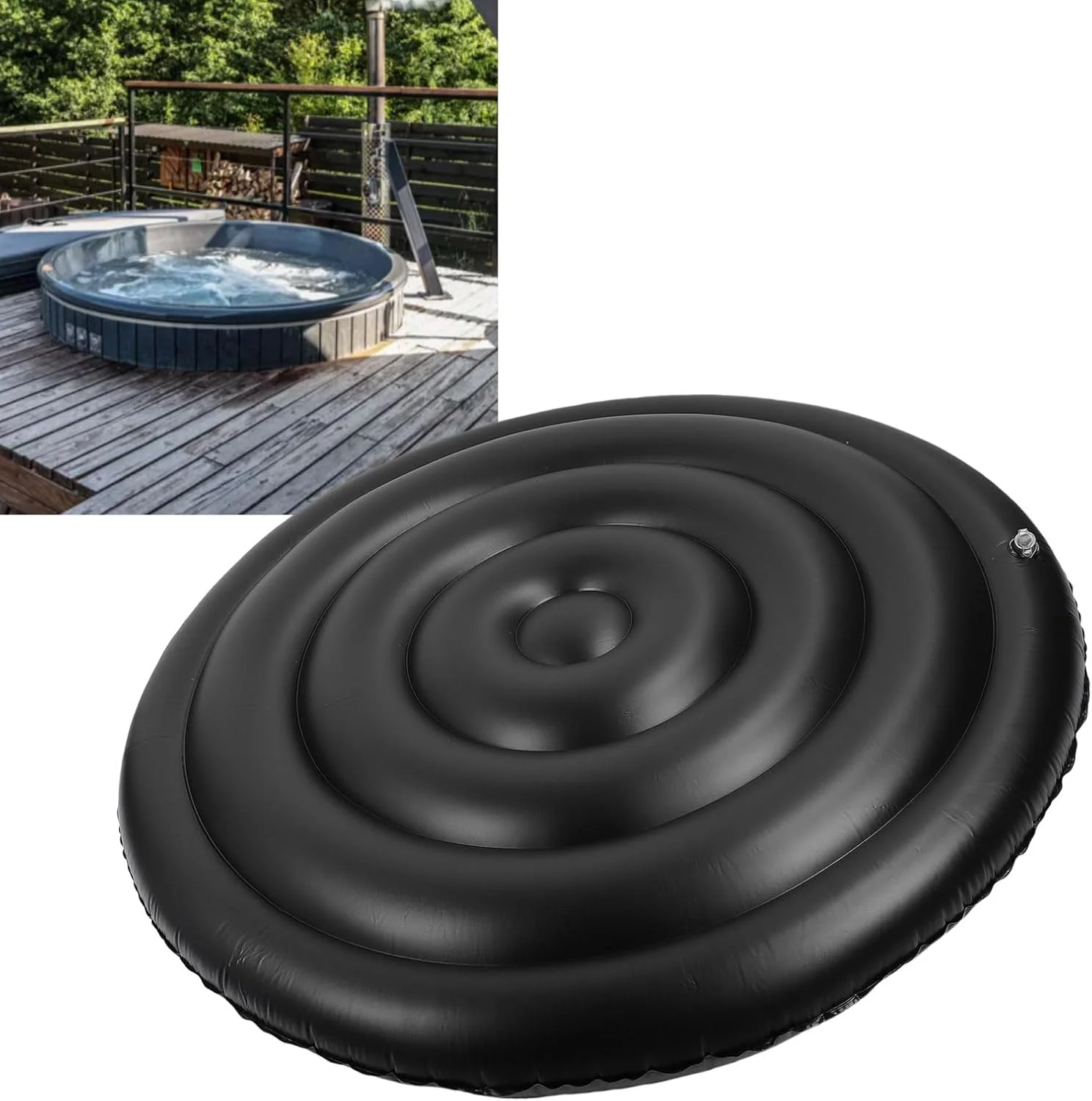 روکش بادی وان آب گرم Jiawu، جایگزین گرد قابل تنظیم وان آب گرم، روکش تاشو ضد باران برای استخر اسپا، وان حمام، فضای باز (بدون دستگیره) روکش بادی وان آب گرم Jiawu، جایگزین گرد قابل تنظیم وان آب گرم، روکش تاشو ضد باران برای استخر اسپا، وان حمام، فضای باز (بدون دستگیره)