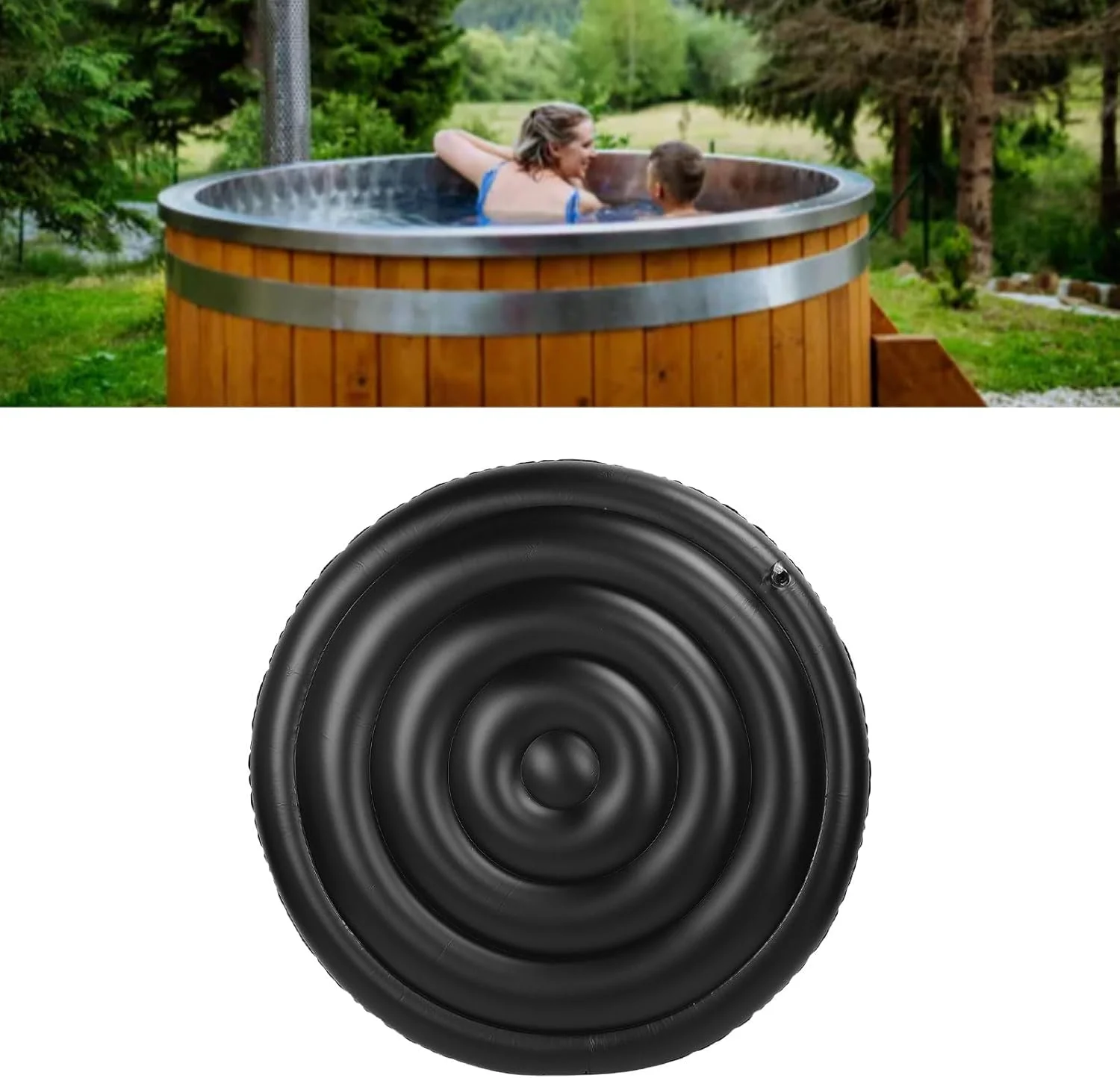 روکش بادی وان آب گرم Jiawu، جایگزین گرد قابل تنظیم وان آب گرم، روکش تاشو ضد باران برای استخر اسپا، وان حمام، فضای باز (بدون دستگیره) روکش بادی وان آب گرم Jiawu، جایگزین گرد قابل تنظیم وان آب گرم، روکش تاشو ضد باران برای استخر اسپا، وان حمام، فضای باز (بدون دستگیره)