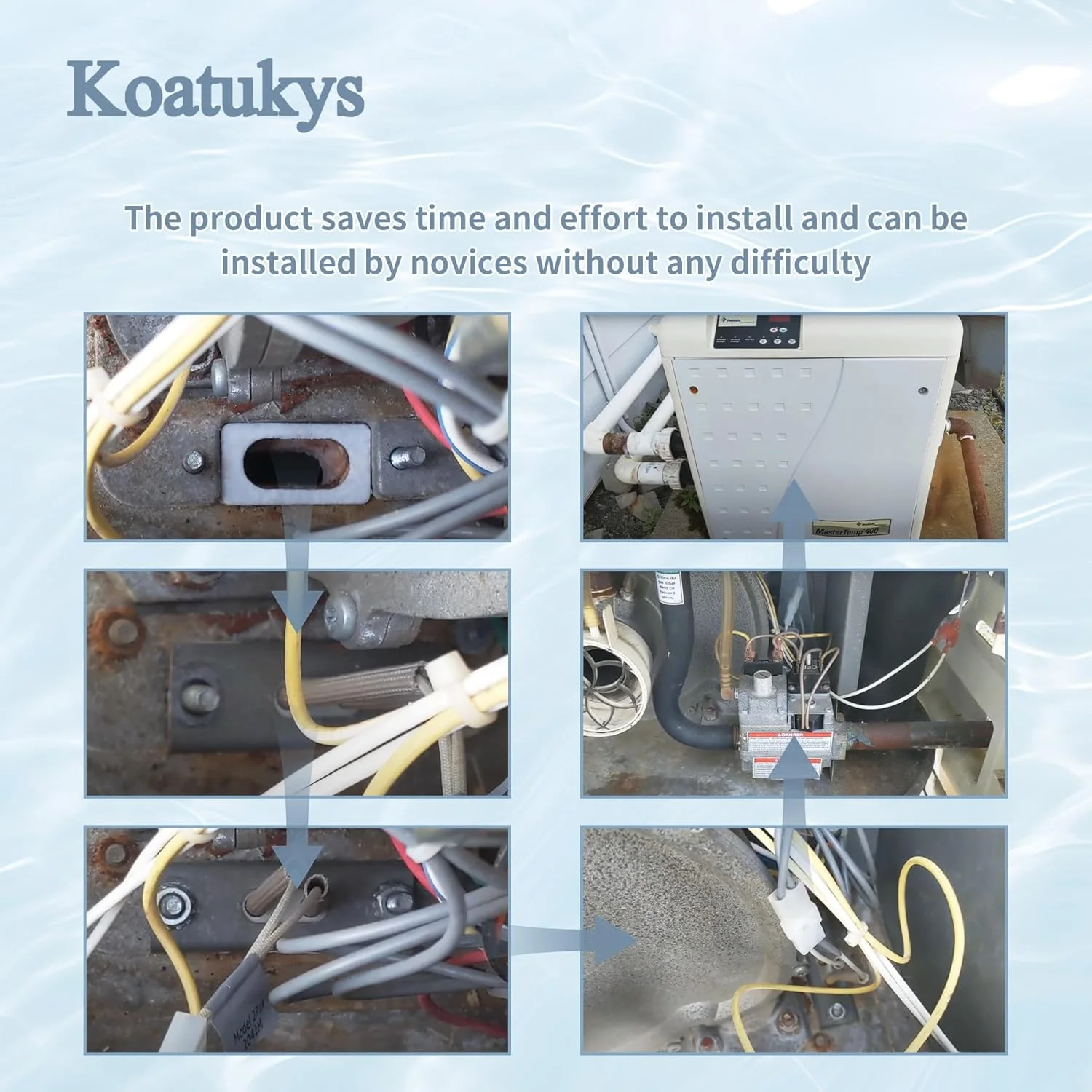 کیت فندک بخاری 77707-0054، سازگار با بخاری های استخر و اسپا Pentair Sta-Rite Max-E-Therm و MasterTemp 200/250/300/400 (تکی)