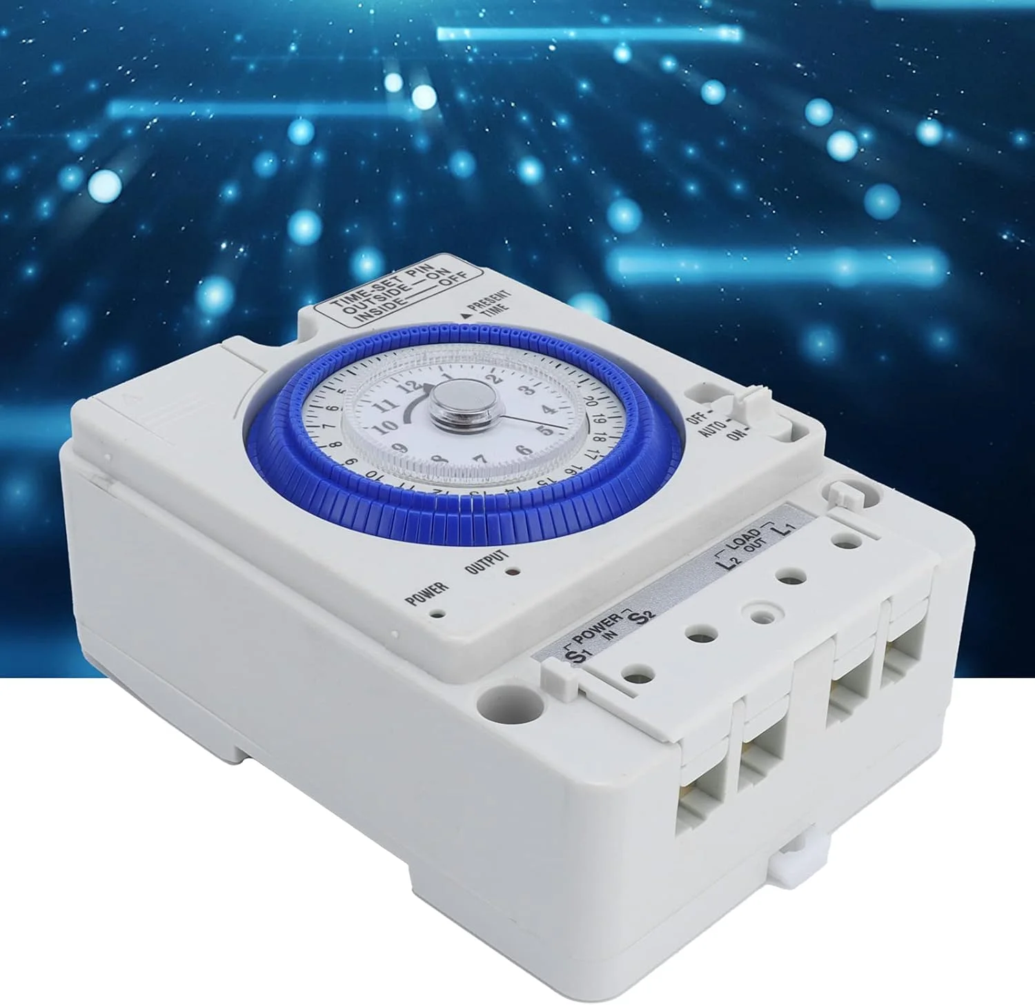 تایمر مکانیکی 24 ساعته اتوماتیک Marhynchus، مصرف برق پایین، مناسب برای آبگرمکن و پرورش، 100-240VAC تایمر مکانیکی 24 ساعته اتوماتیک Marhynchus، مصرف برق پایین، مناسب برای آبگرمکن و پرورش، 100-240VAC