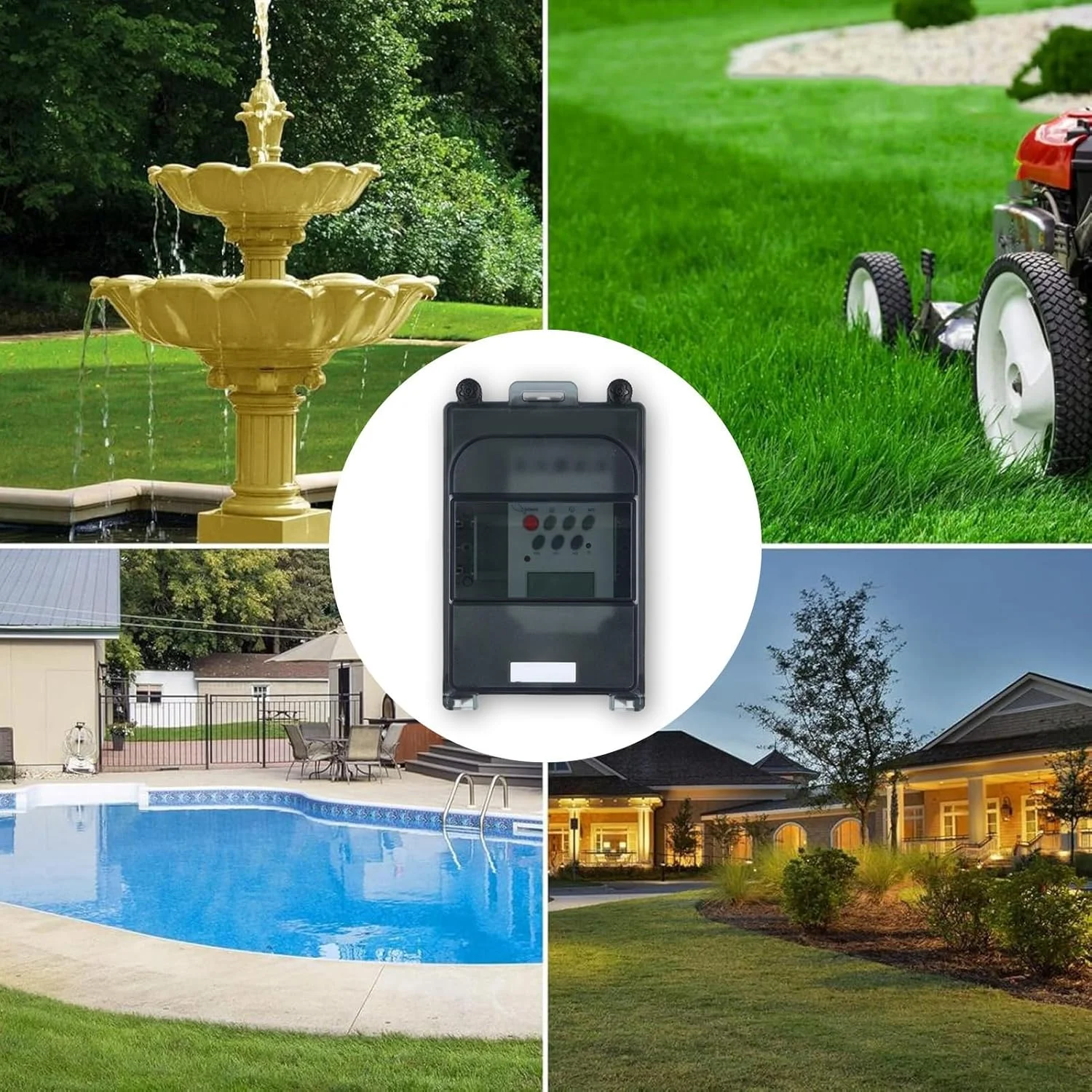تایمر پمپ استخر سنگین Marhynchus، جعبه زمان دیجیتال قابل برنامه ریزی با 28 سوئیچ روشن/خاموش، ضد باران IP67 برای پمپ های استخر، بخاری، فیلترها و چراغ ها