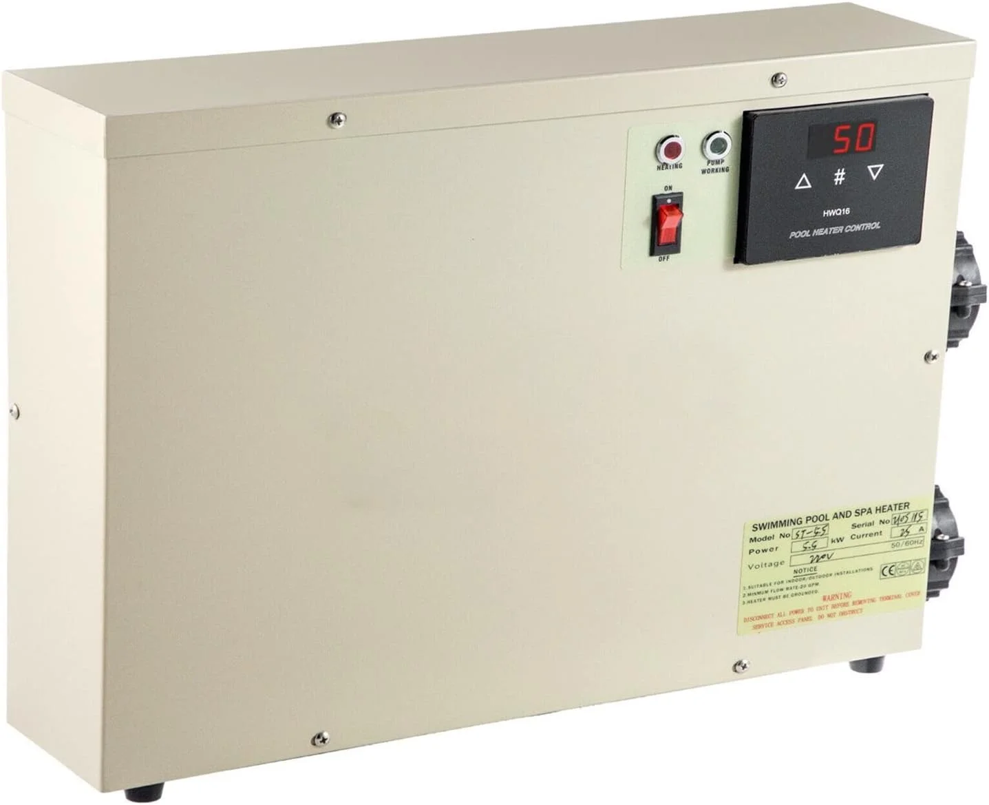 ژنراتور بخار سونا TMKJZL 11KW بخاری برقی دیجیتال آب ترموستات بخاری استخر شنا SPA حمام گرم گرمایش دمای قابل تنظیم لوازم جانبی سونا (اندازه: 15KW) (11KW)