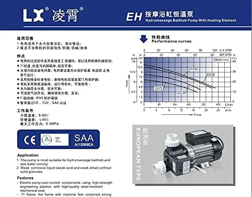 پمپ حرارتی TMKJZL با المنت گرمایشی 1.5 کیلووات برای وان آب گرم، استخر، وان حمام، جایگزین پمپ حرارتی برای آکواریوم ماهی، هیدروپونیک، آبزی‌پروری