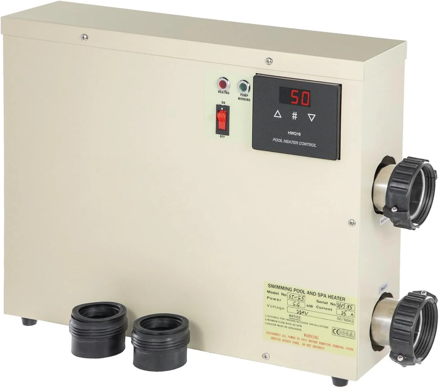 ژنراتور بخار سونا TMKJZL 11KW بخاری برقی دیجیتال آب ترموستات بخاری استخر شنا SPA حمام گرم گرمایش دمای قابل تنظیم لوازم جانبی سونا (اندازه: 15KW) (11KW)