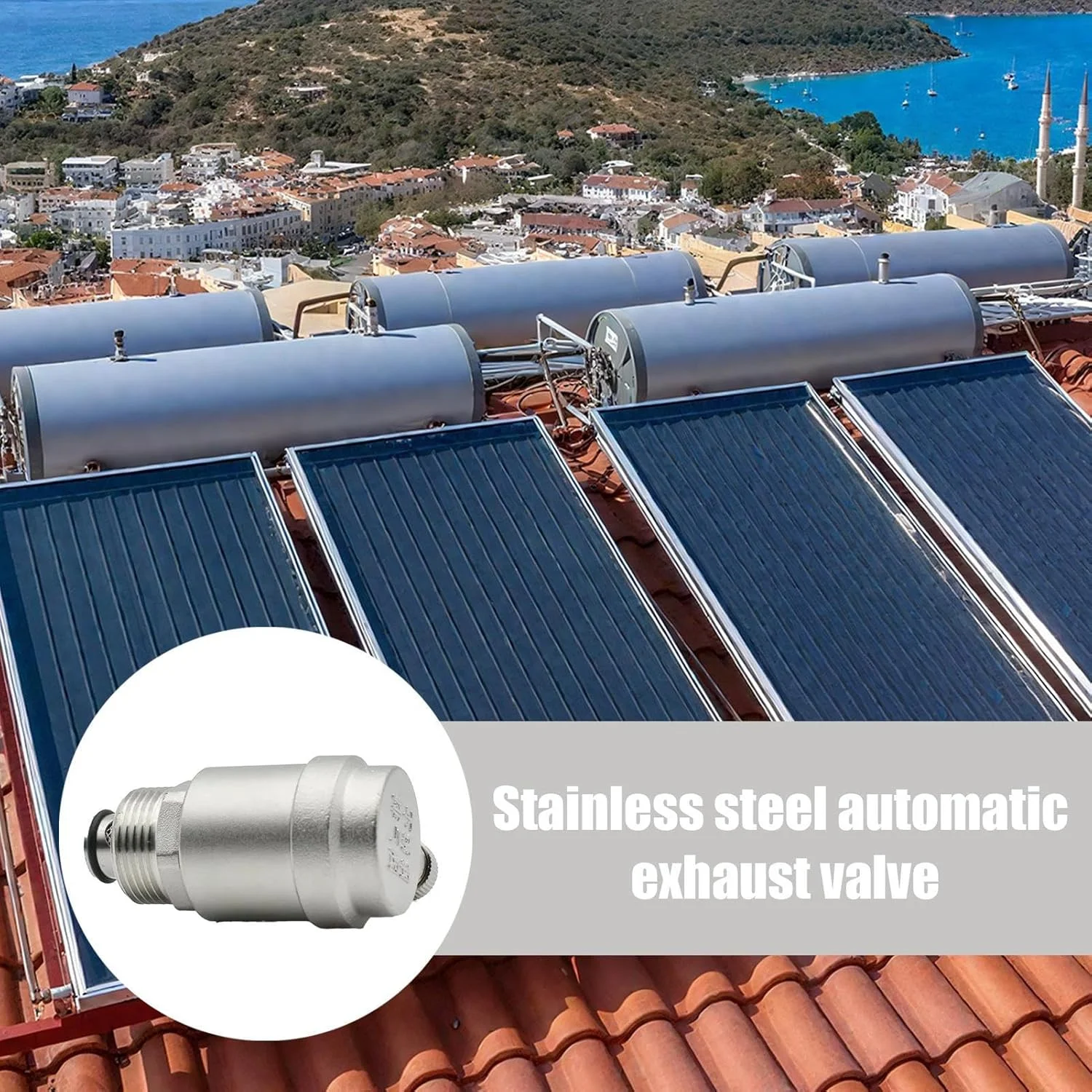 شیر هواگیری اتوماتیک دیگ بخار - لوازم جانبی قطعات دیگ بخار برای سرمایش استخر صنعتی، گرمایش هیدرونیک، اگزوز ژنراتور بخار، لوله کشی دریایی HVAC