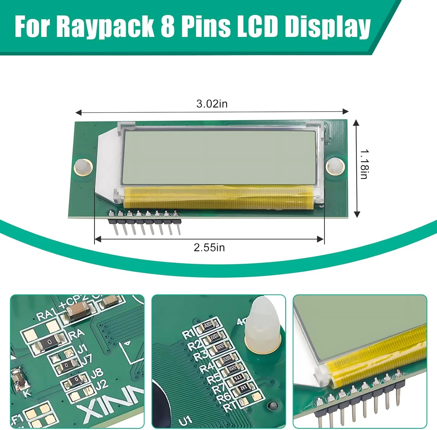 قطعات بخاری استخر 013640F برای مدل های بخاری گازی دیجیتال Raypak مدل 185B، 265B، 335B، 405B، 206A، 266A، 336A، 406A، 207A، 267A، 337A و 407A