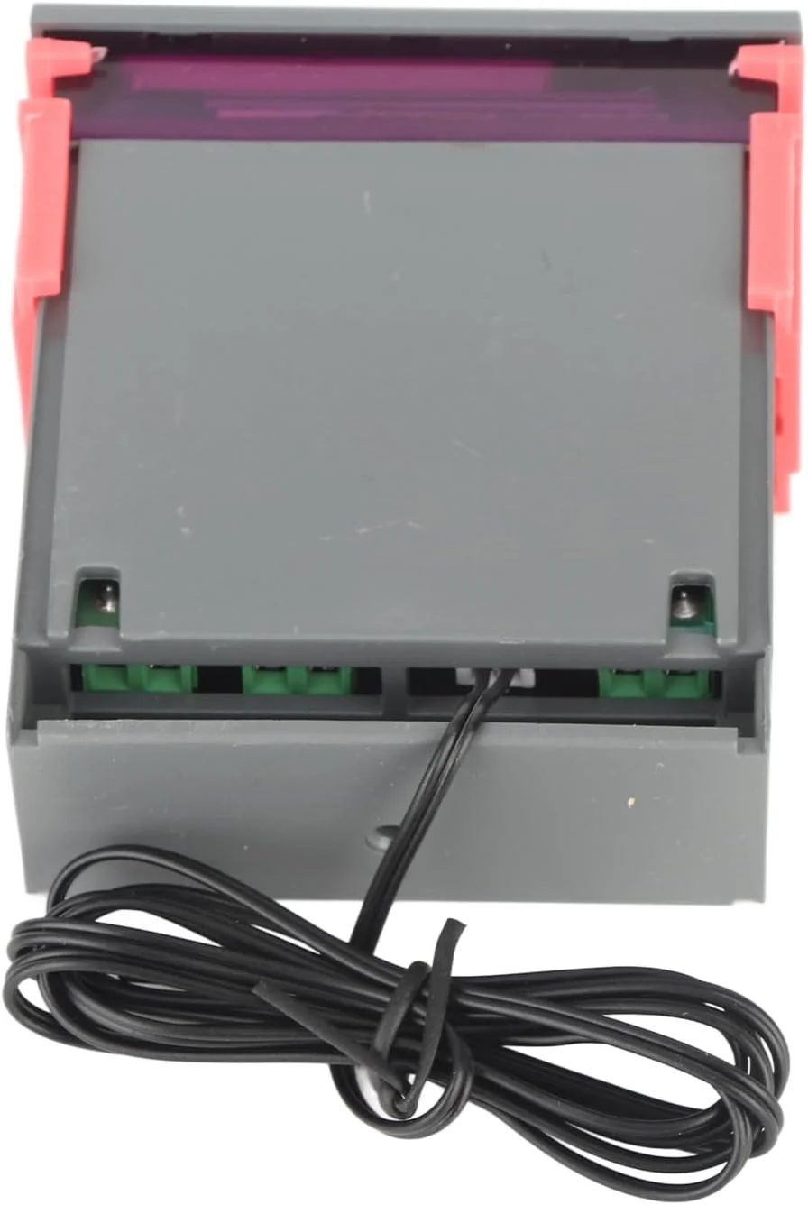 کنترلر دیجیتال دما ViaGasaFamido، ترموستات هوشمند LED با سنسور، آلارم -1000 AC110V-220V برای کنترل تبرید یا گرمایش، ایده آل برای آکواریوم، تراریوم، مرغداری