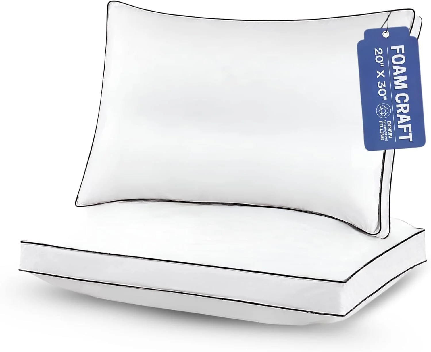 بالش خنک کننده برای خواب پهلو، تسکین درد گردن و شانه | بسته 2 عددی بالش ضد خر و پف جایگزین پر | بالش های با کیفیت هتل با لبه تقویت شده برای خواب شکم - سایز کوئین (50 در 75 سانتیمتر) بالش خنک کننده برای خواب پهلو، تسکین درد گردن و شانه | بسته 2 عددی بالش ضد خر و پف جایگزین پر | بالش های با کیفیت هتل با لبه تقویت شده برای خواب شکم - سایز کوئین (50 در 75 سانتیمتر)