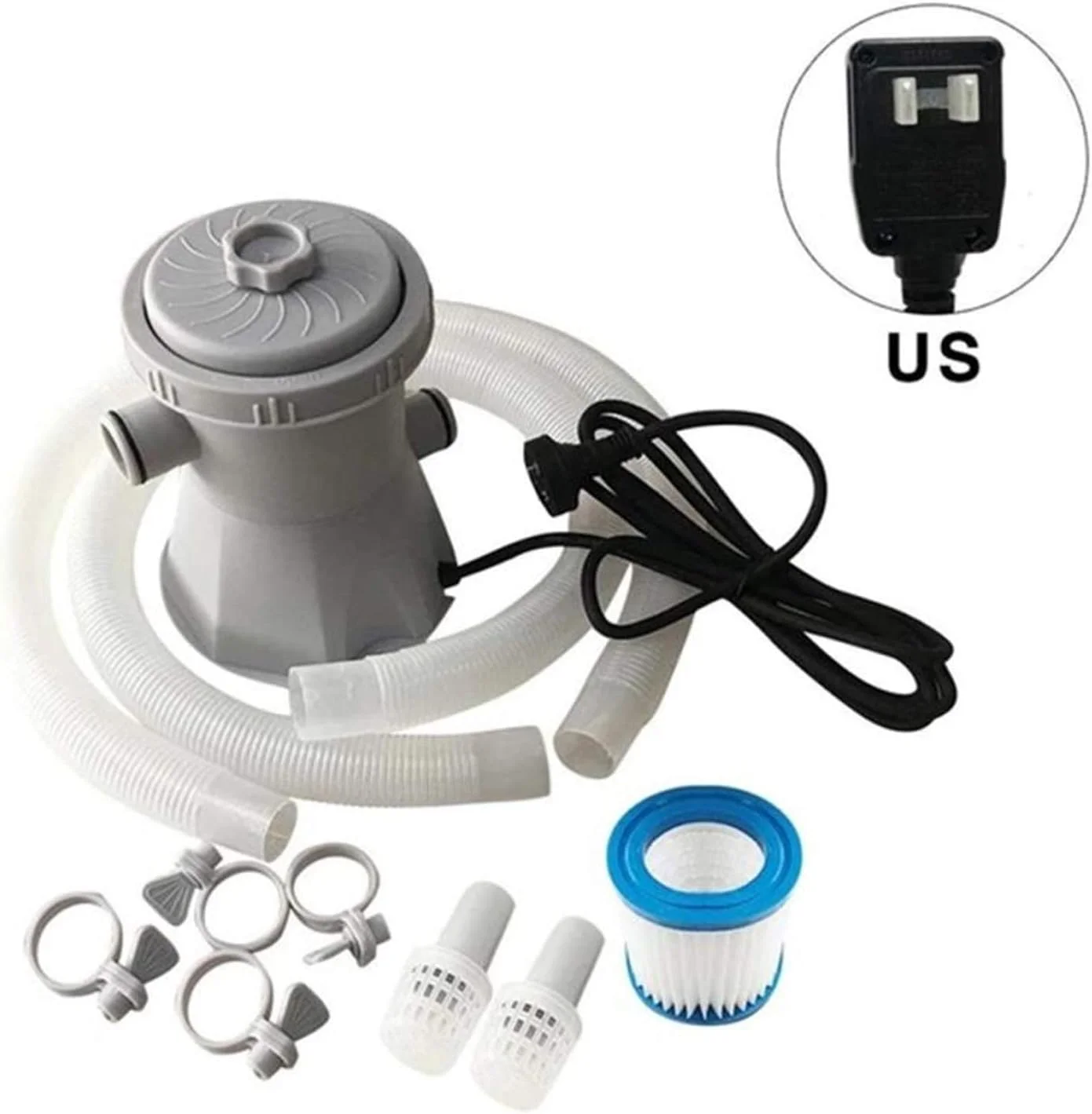 پمپ فیلتر برقی استخر ابزار تمیز کننده آب بالای استخر برای ابزارهای تمیز کردن استخر بادی برای استخرهای شنای داخل زمینی بالا (C) پمپ فیلتر برقی استخر ابزار تمیز کننده آب بالای استخر برای ابزارهای تمیز کردن استخر بادی برای استخرهای شنای داخل زمینی بالا (C)