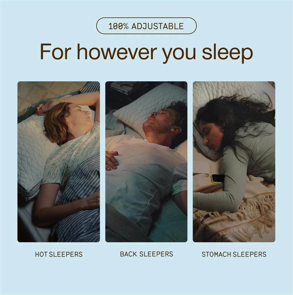 بالش خواب کوپ هوم گودز مدل Eden، سایز Queen، مناسب برای خوابیدن به پشت، شکم و پهلو - فوم نرم با ژل خنک کننده - دارای گواهینامه CertiPUR-US/GREENGUARD Gold بالش خواب کوپ هوم گودز مدل Eden، سایز Queen، مناسب برای خوابیدن به پشت، شکم و پهلو - فوم نرم با ژل خنک کننده - دارای گواهینامه CertiPUR-US/GREENGUARD Gold