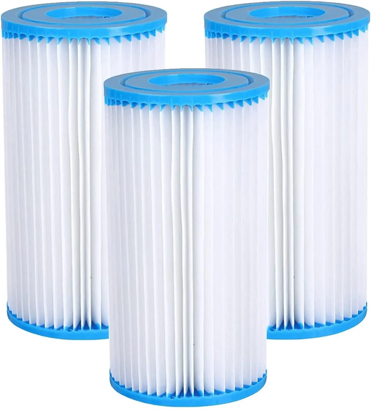 فیلتر کارتریج نوع A یا C KASTWAVE برای پمپ فیلتر Intex 59900E و 29000E، برای المنت فیلتر Bestway III، فیلترهای استخر Easy Set، فیلترهای قابل شستشو برای استخر (3 عدد) فیلتر کارتریج نوع A یا C KASTWAVE برای پمپ فیلتر Intex 59900E و 29000E، برای المنت فیلتر Bestway III، فیلترهای استخر Easy Set، فیلترهای قابل شستشو برای استخر (3 عدد)