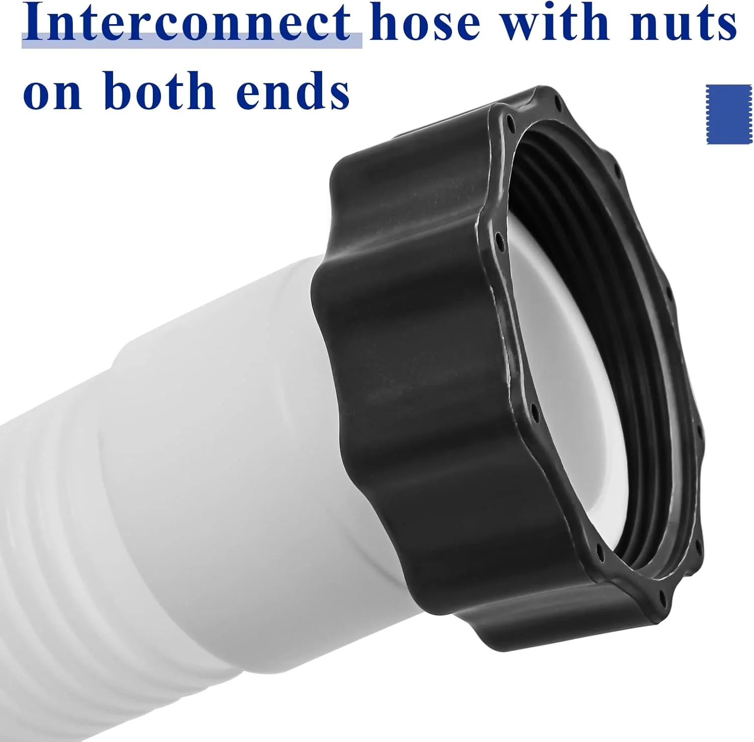 شلنگ پمپ فیلتر شنی استخر 10 اینچی سازگار با پمپ های فیلتر شنی استخر و سیستم های آب شور، شلنگ اتصال فیلتر شنی استخر 11763 شلنگ پمپ فیلتر شنی استخر 10 اینچی سازگار با پمپ های فیلتر شنی استخر و سیستم های آب شور، شلنگ اتصال فیلتر شنی استخر 11763