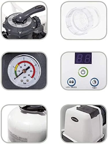 پمپ فیلتر شنی اینتکس SX1500، 220-240 ولت (26644BS) پمپ فیلتر شنی اینتکس SX1500، 220-240 ولت (26644BS)