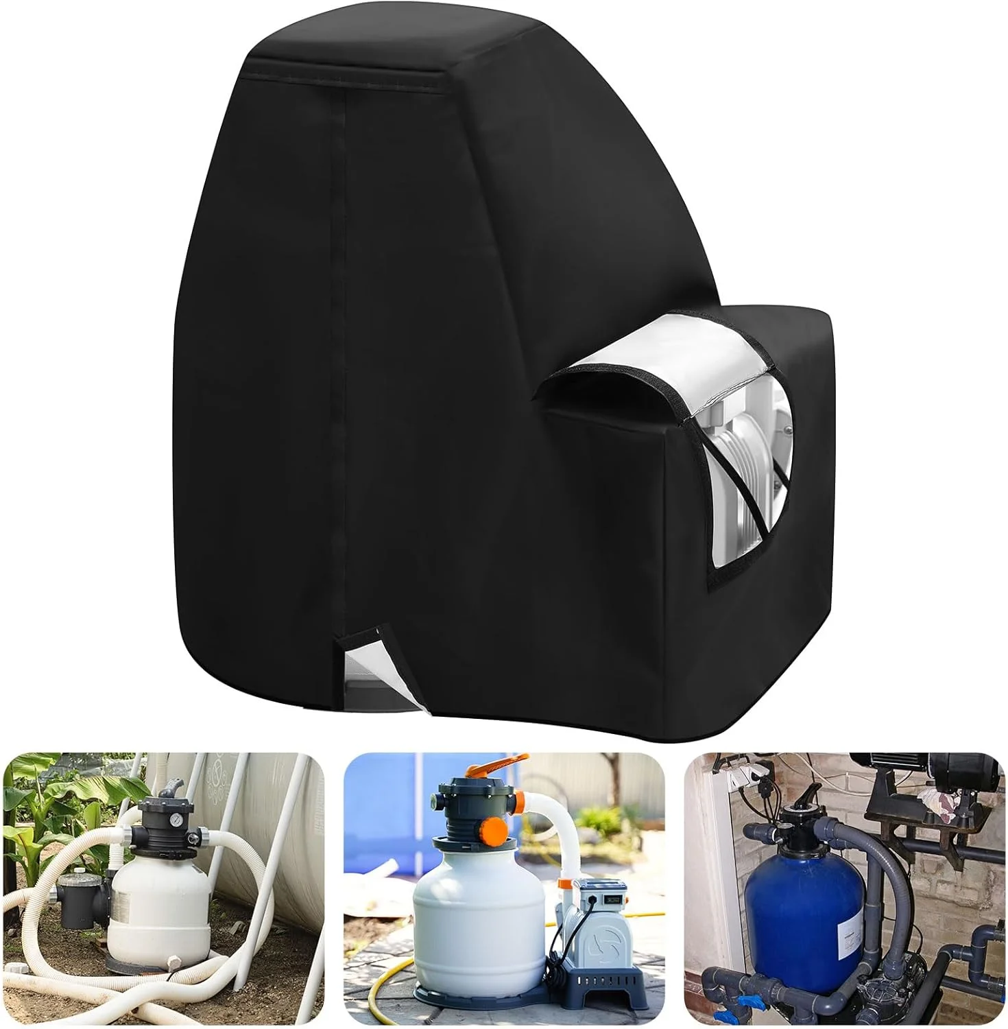 روکش پمپ فیلتر شنی ضد آب Wesnoy - روکش پمپ استخر 16 اینچی - مقاوم در برابر اشعه ماوراء بنفش - پارچه آکسفورد 600D روکش پمپ فیلتر شنی ضد آب Wesnoy - روکش پمپ استخر 16 اینچی - مقاوم در برابر اشعه ماوراء بنفش - پارچه آکسفورد 600D